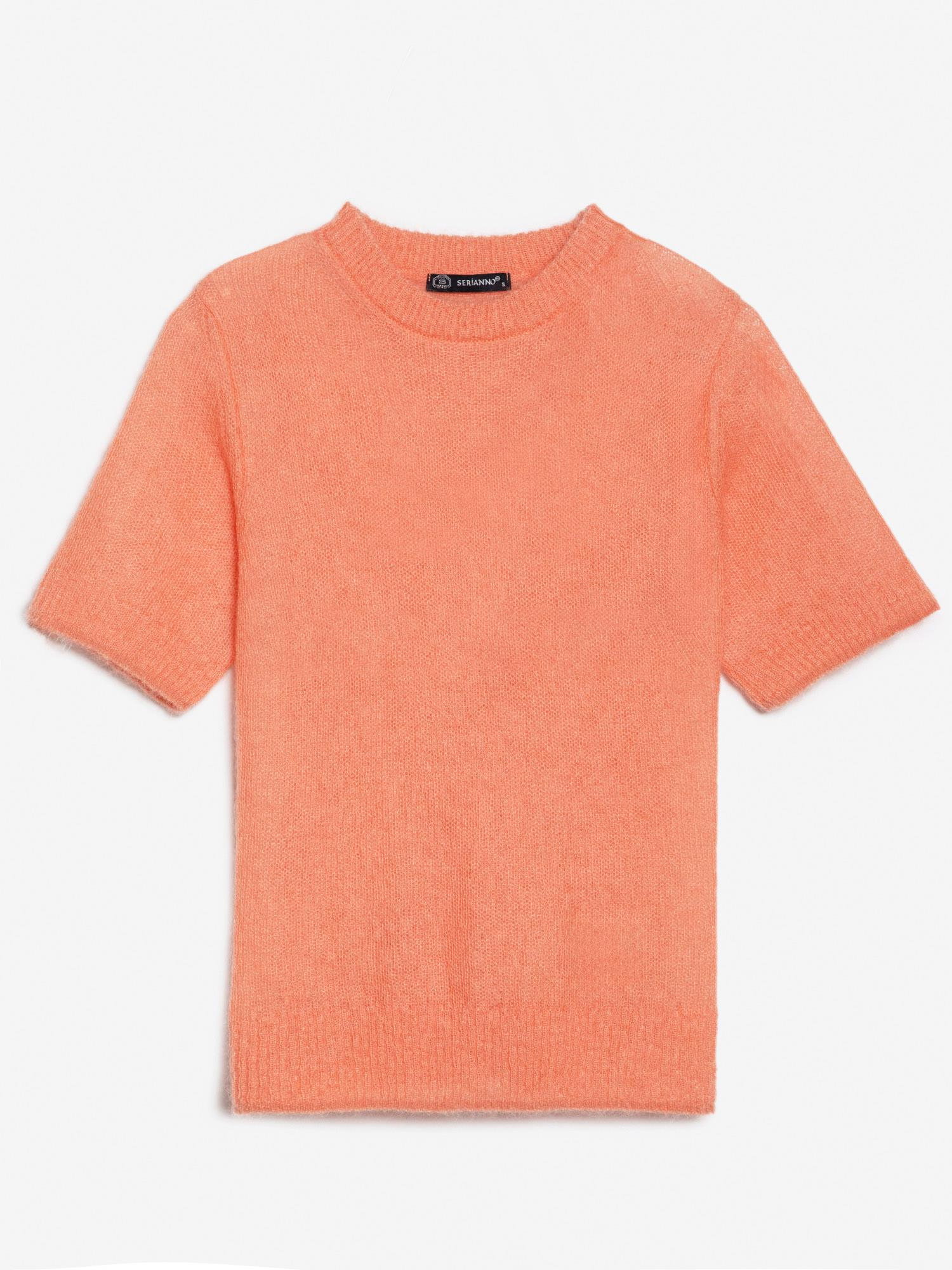 Yarı Transparan Bisiklet Yaka Kazak