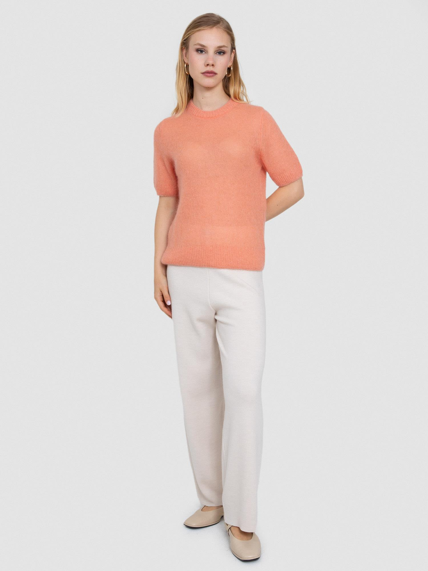 Yarı Transparan Bisiklet Yaka Kazak