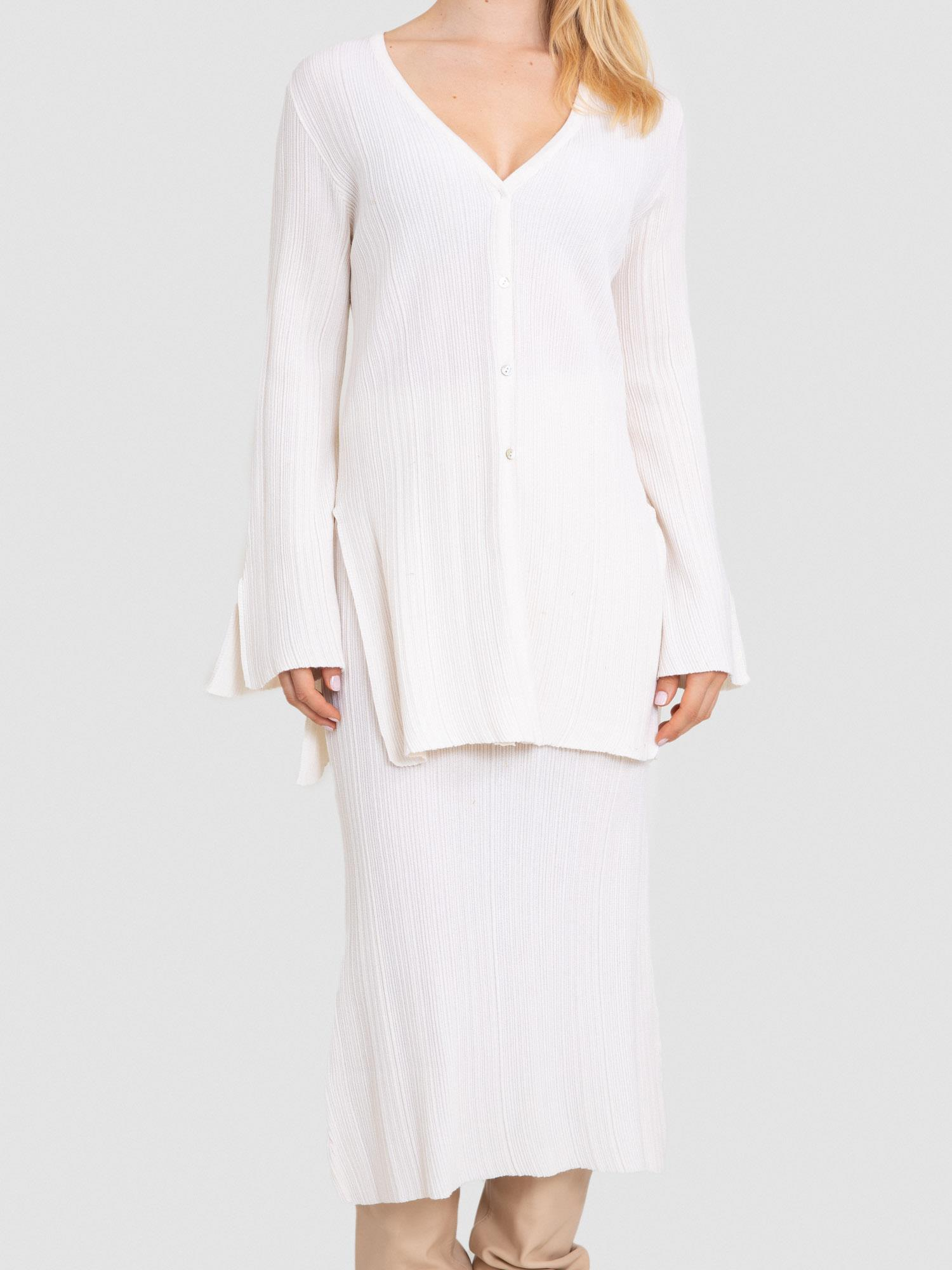 Yün Karışımlı Fitilli Hırka