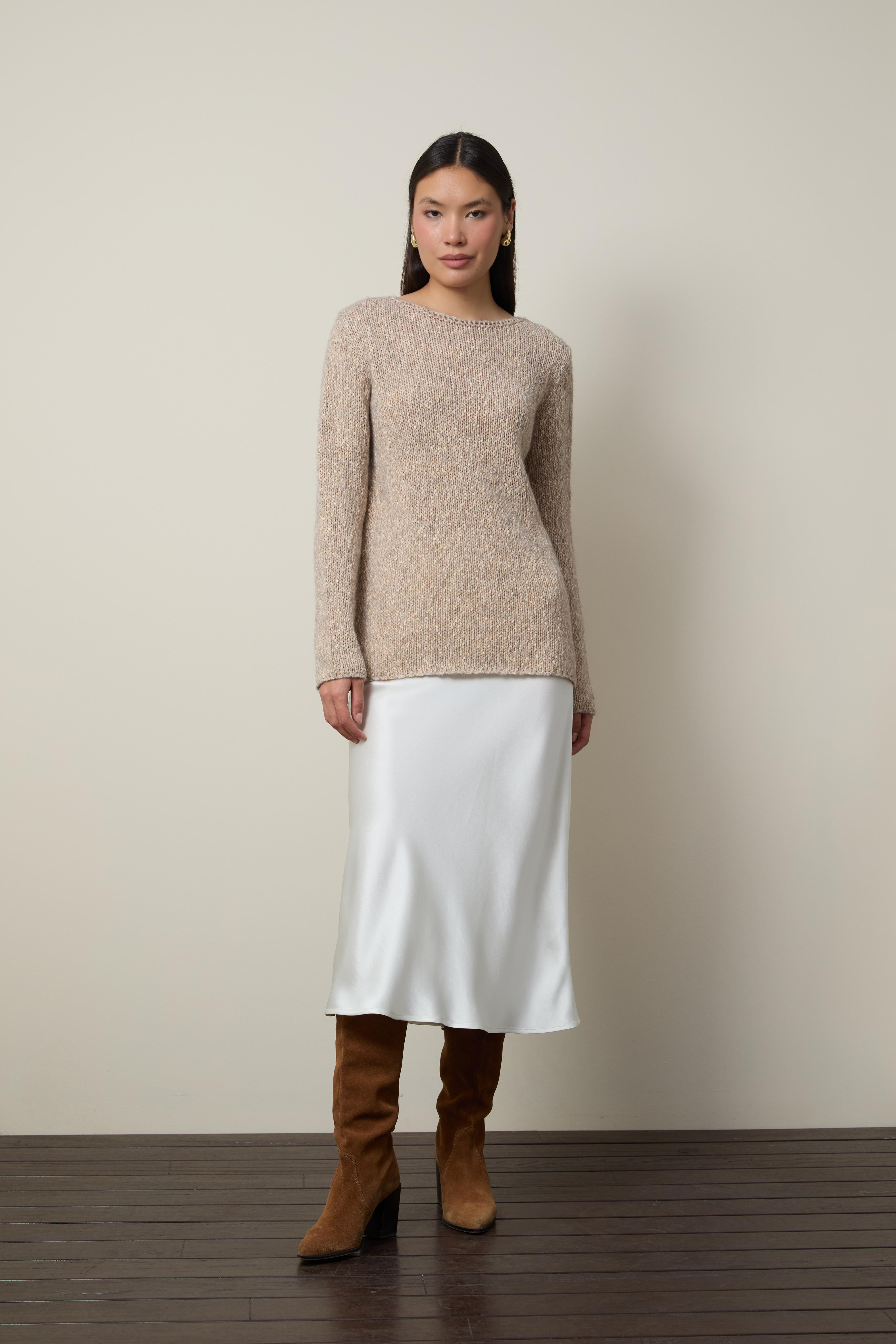 Yün Karışımlı Yaka Detaylı Kazak