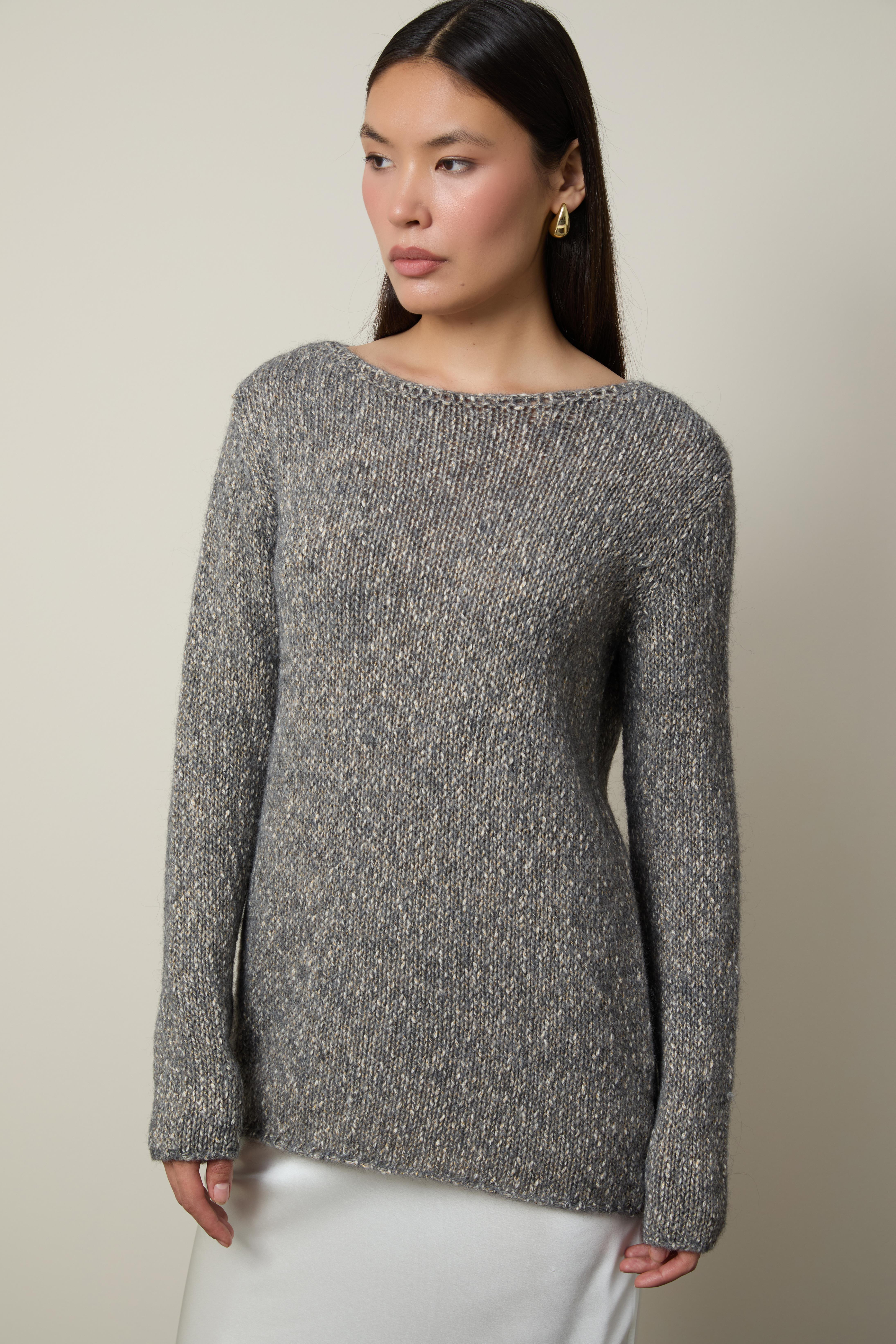 Yün Karışımlı Yaka Detaylı Kazak