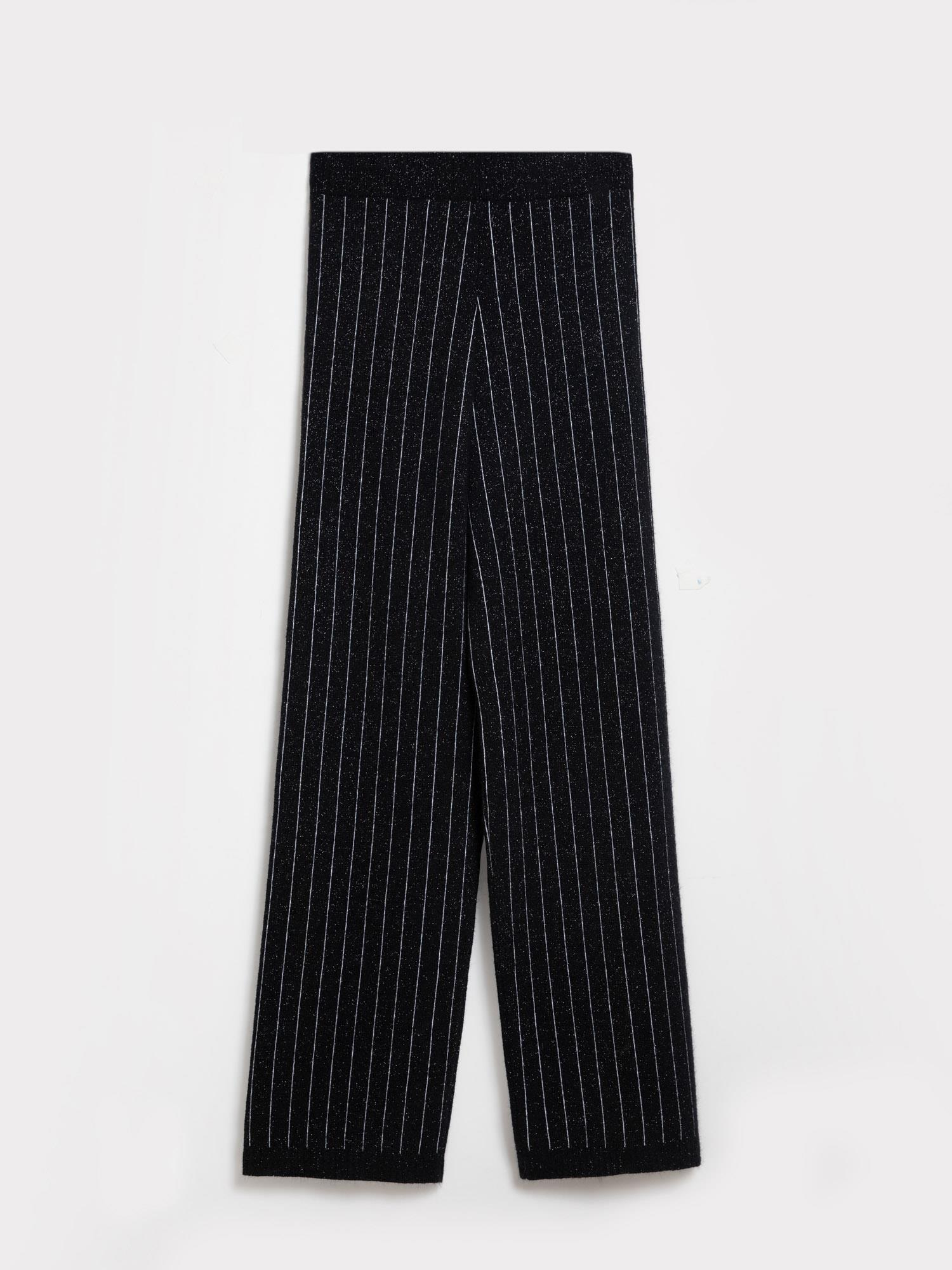 Yün karışımlı Zıt Renk Şeritli Pantolon