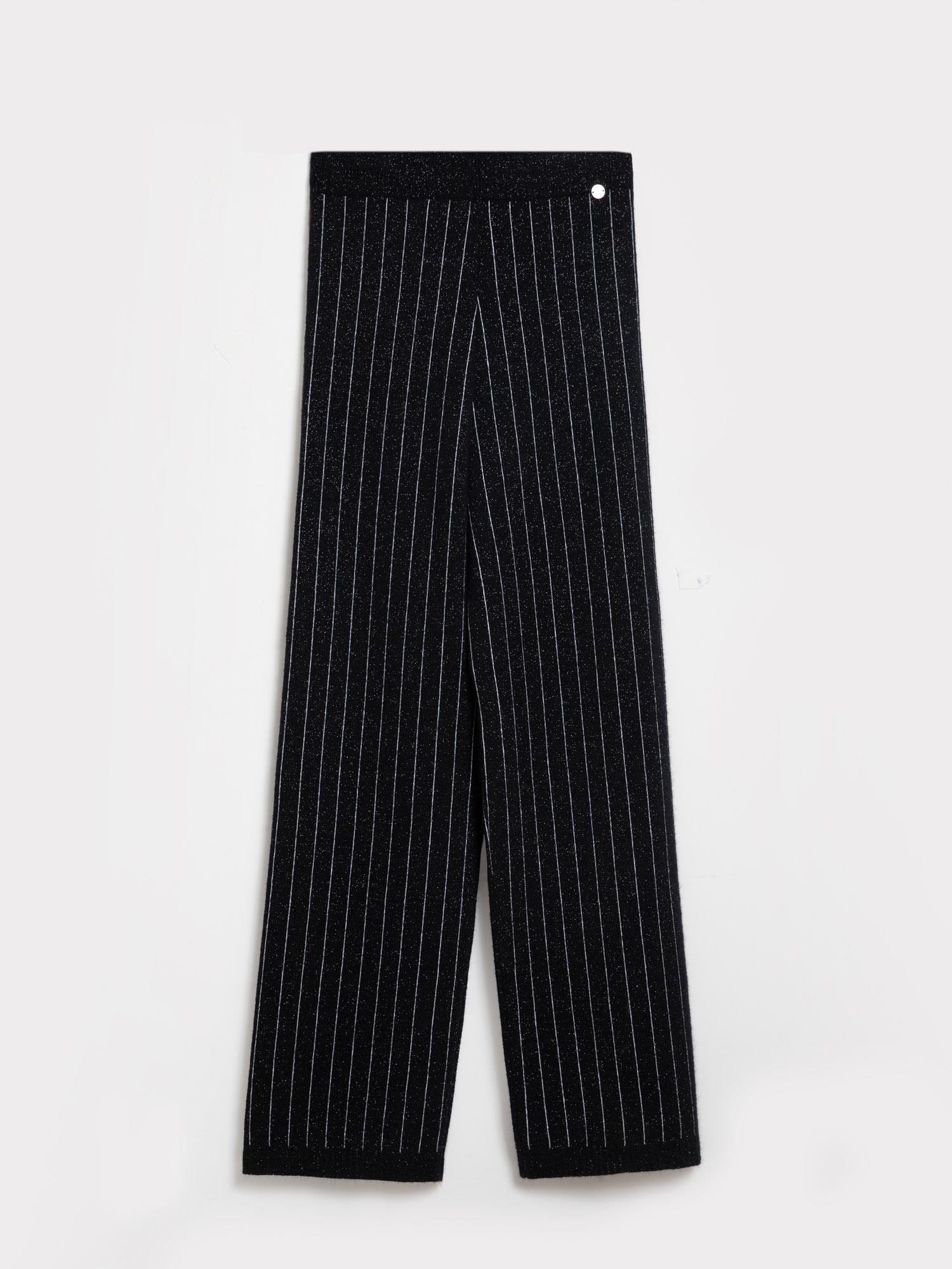 Yün karışımlı Zıt Renk Şeritli Pantolon