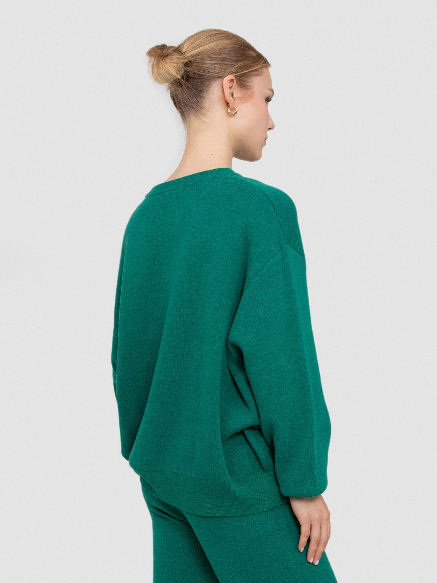 Yün ve Kaşmir Karışımlı Bisiklet Yaka Kazak