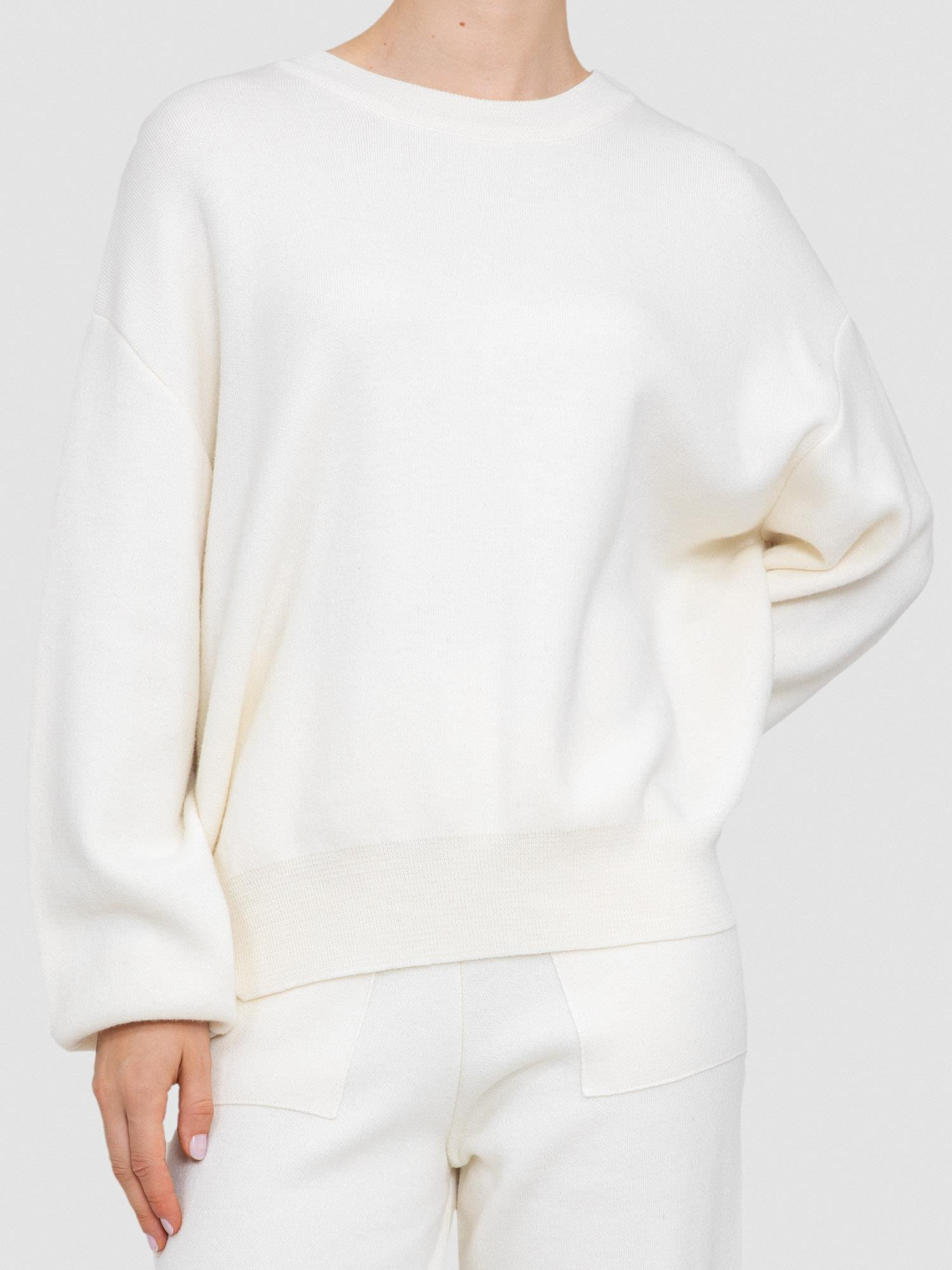 Yün ve Kaşmir Karışımlı Bisiklet Yaka Kazak