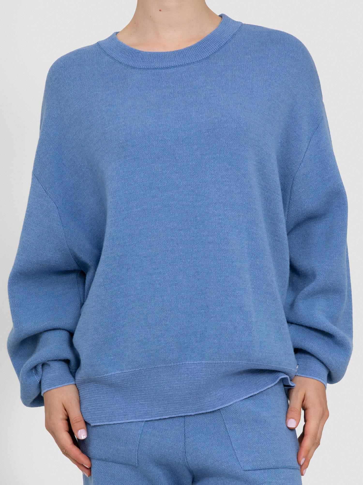 Yün ve Kaşmir Karışımlı Bisiklet Yaka Kazak