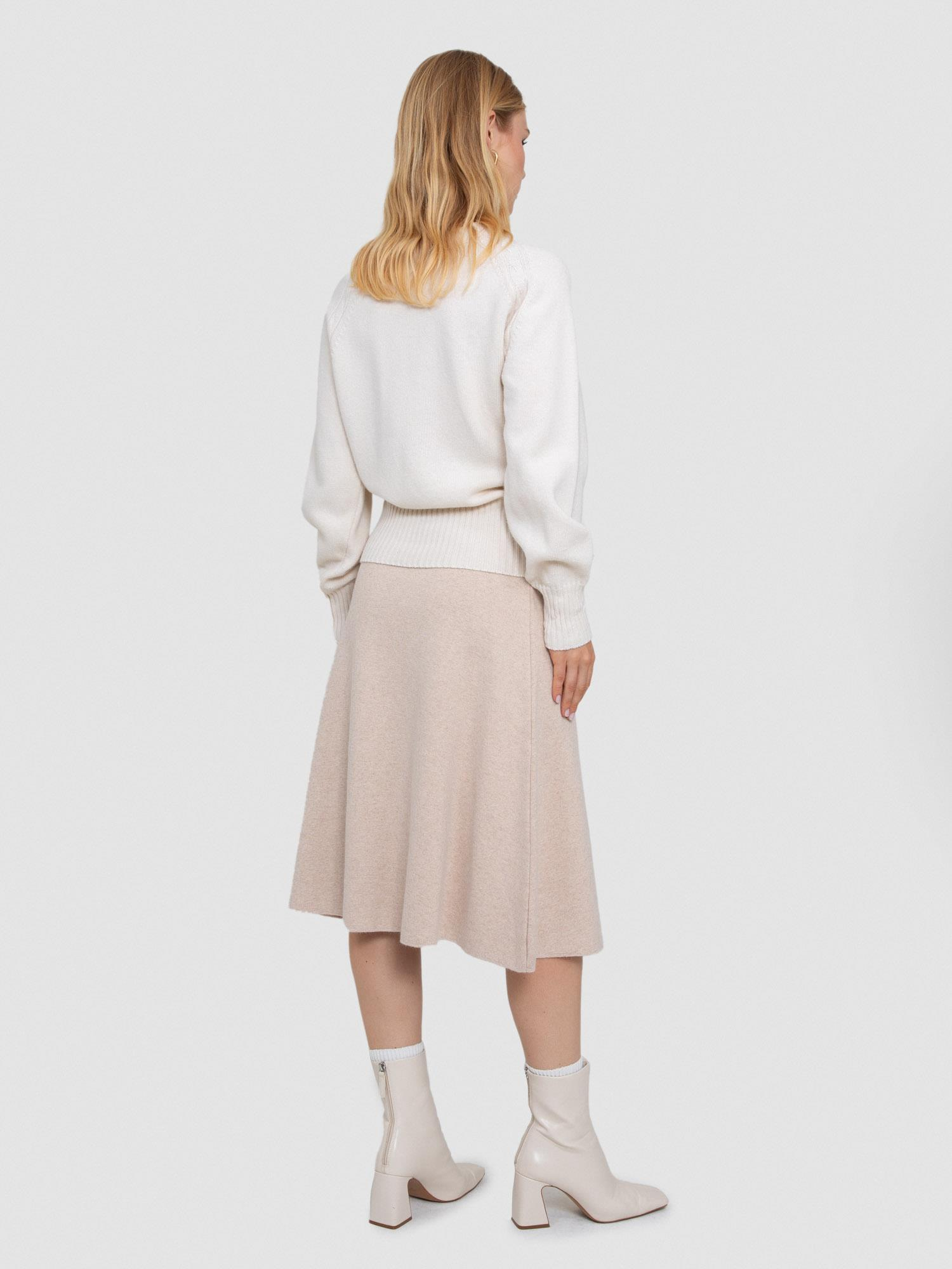 Yün ve Pamuk Karışımlı Kablo Örgülü Kazak