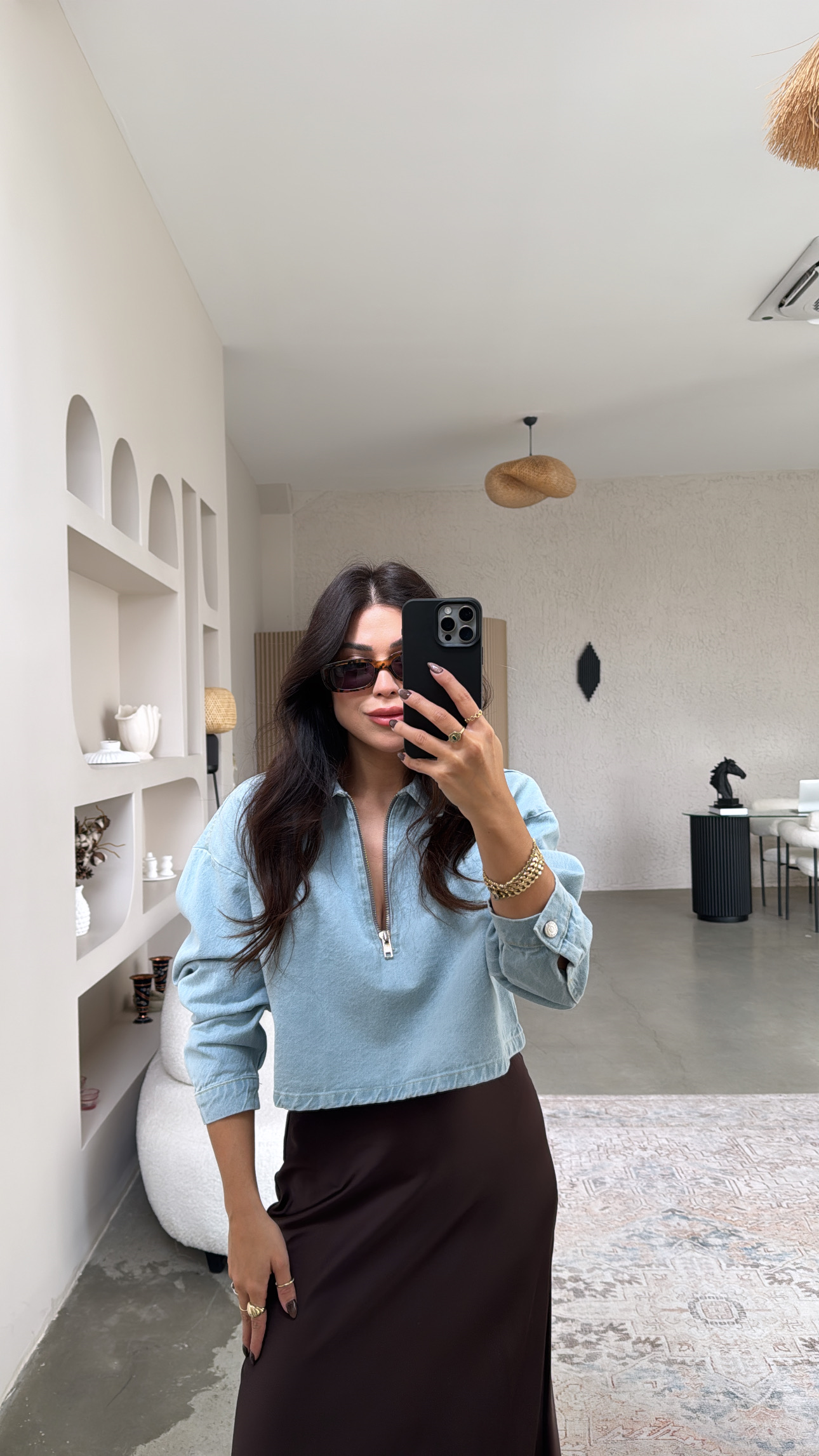 Açık Renk Jean Sweat