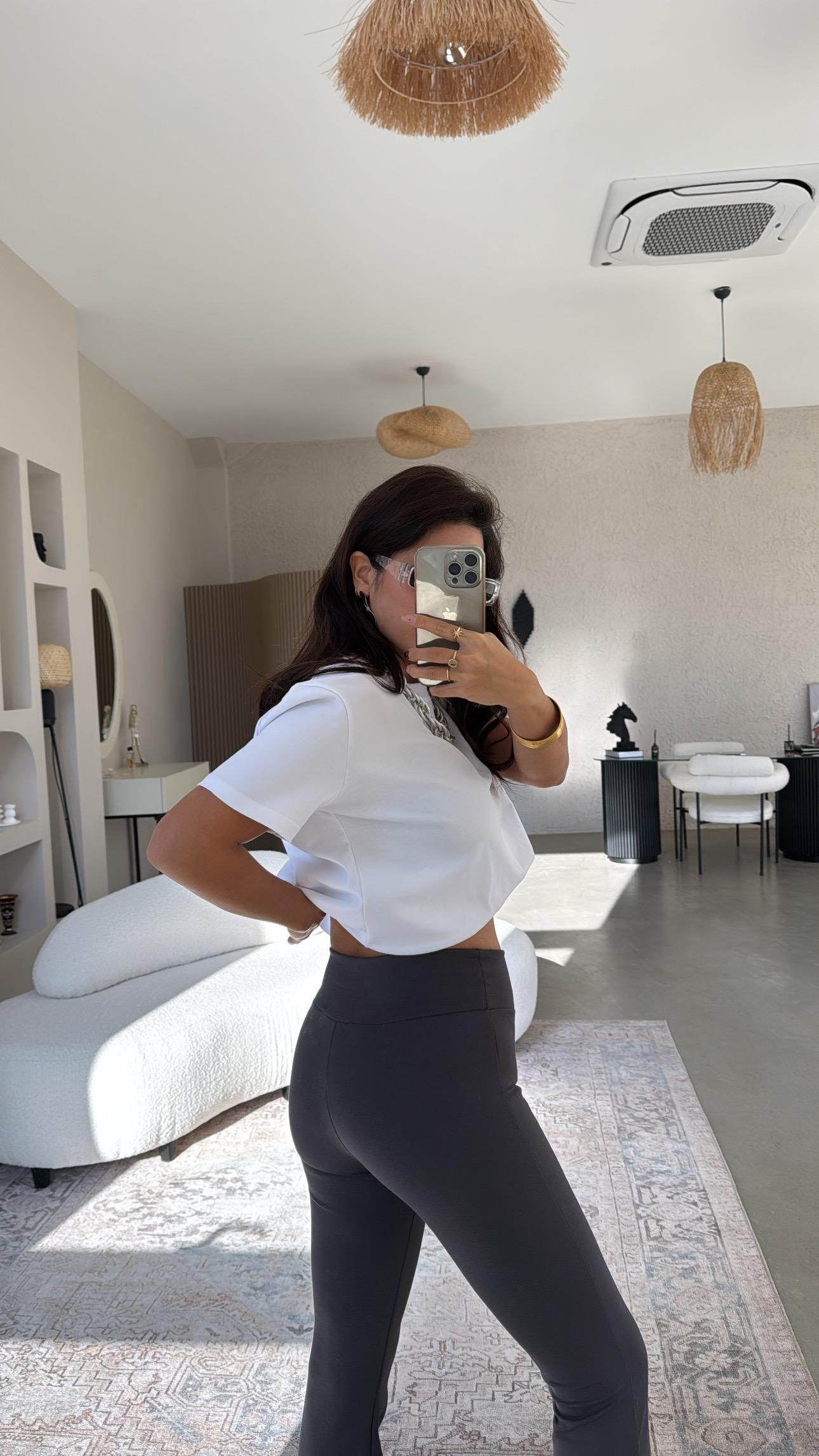 Antrasit Modal İspanyol Tayt