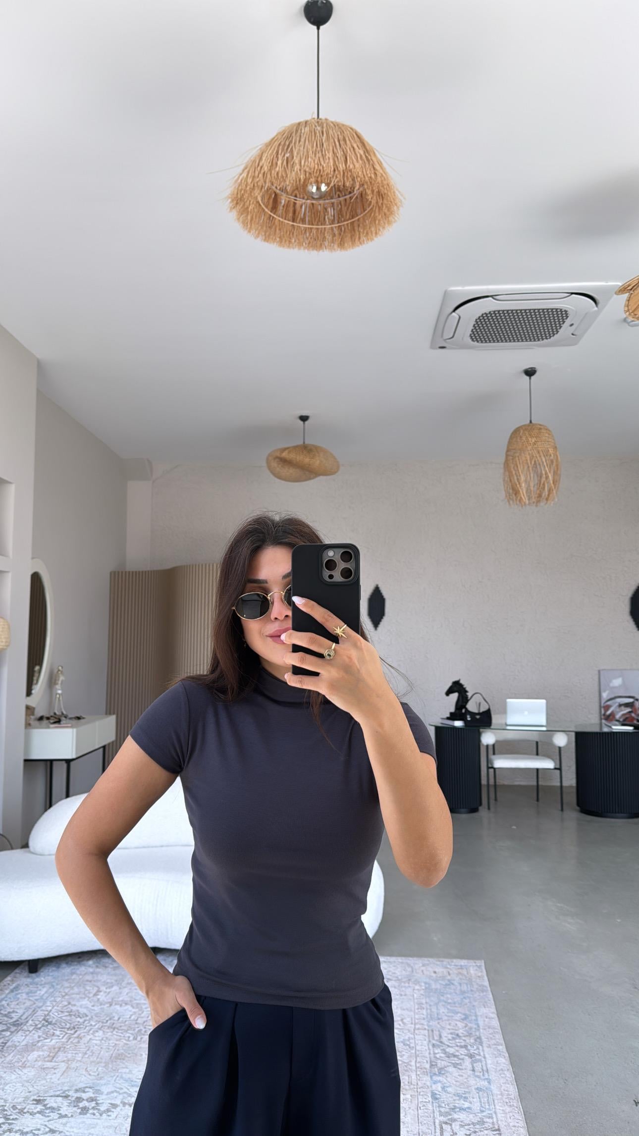 Antrasit Oys Modal Dik Yaka Basic