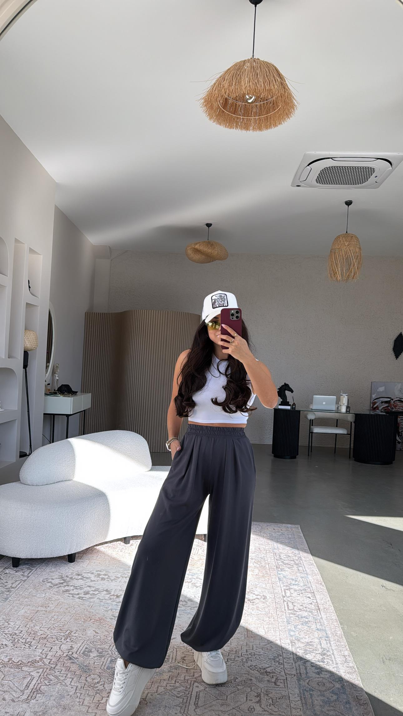Antrasit Oys Şalvar Eşofman