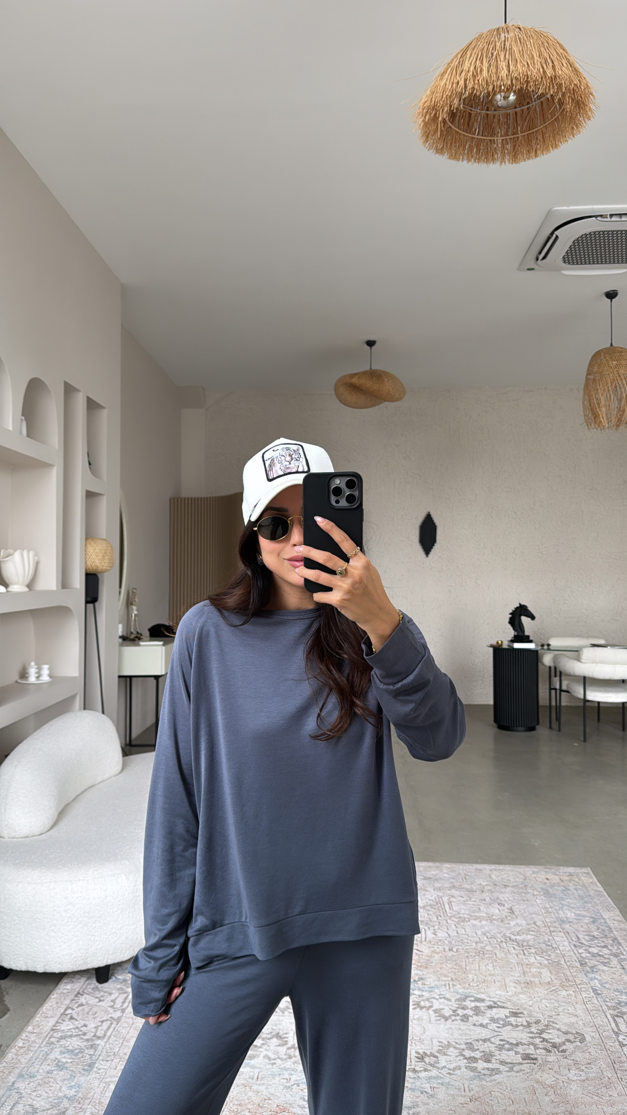 Antrasit Pike Modal Basic Alt Üst Takım