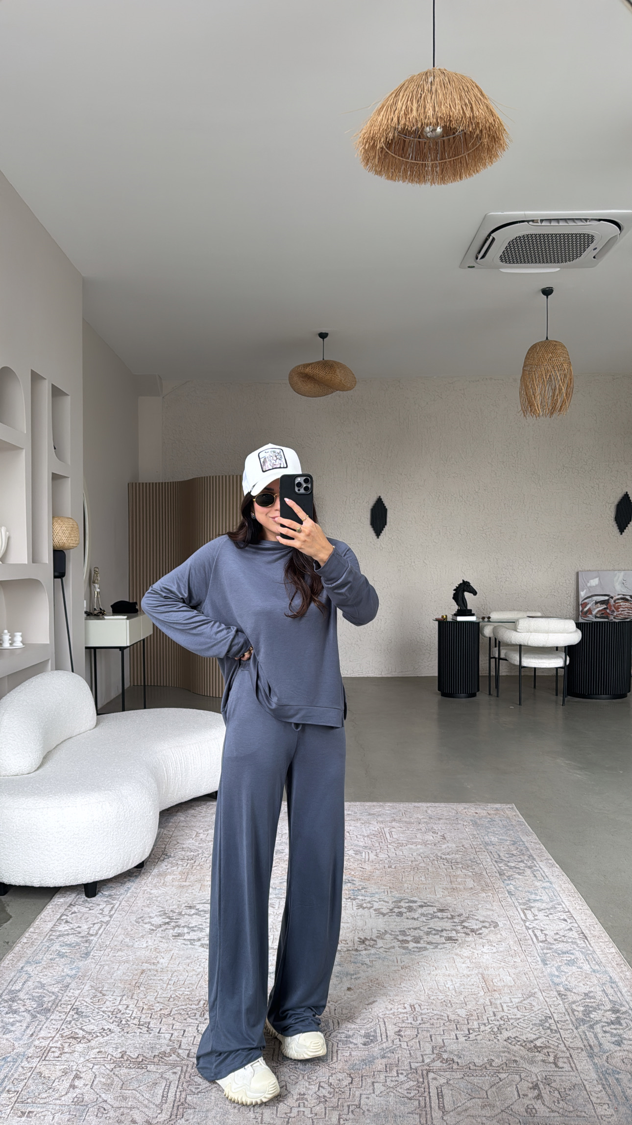 Antrasit Pike Modal Basic Alt Üst Takım