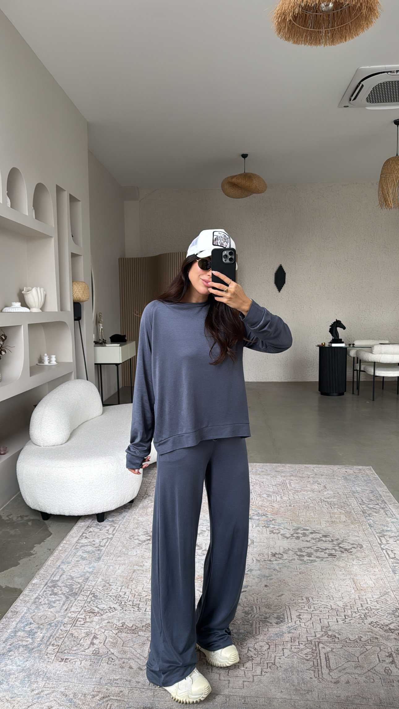 Antrasit Pike Modal Basic Alt Üst Takım