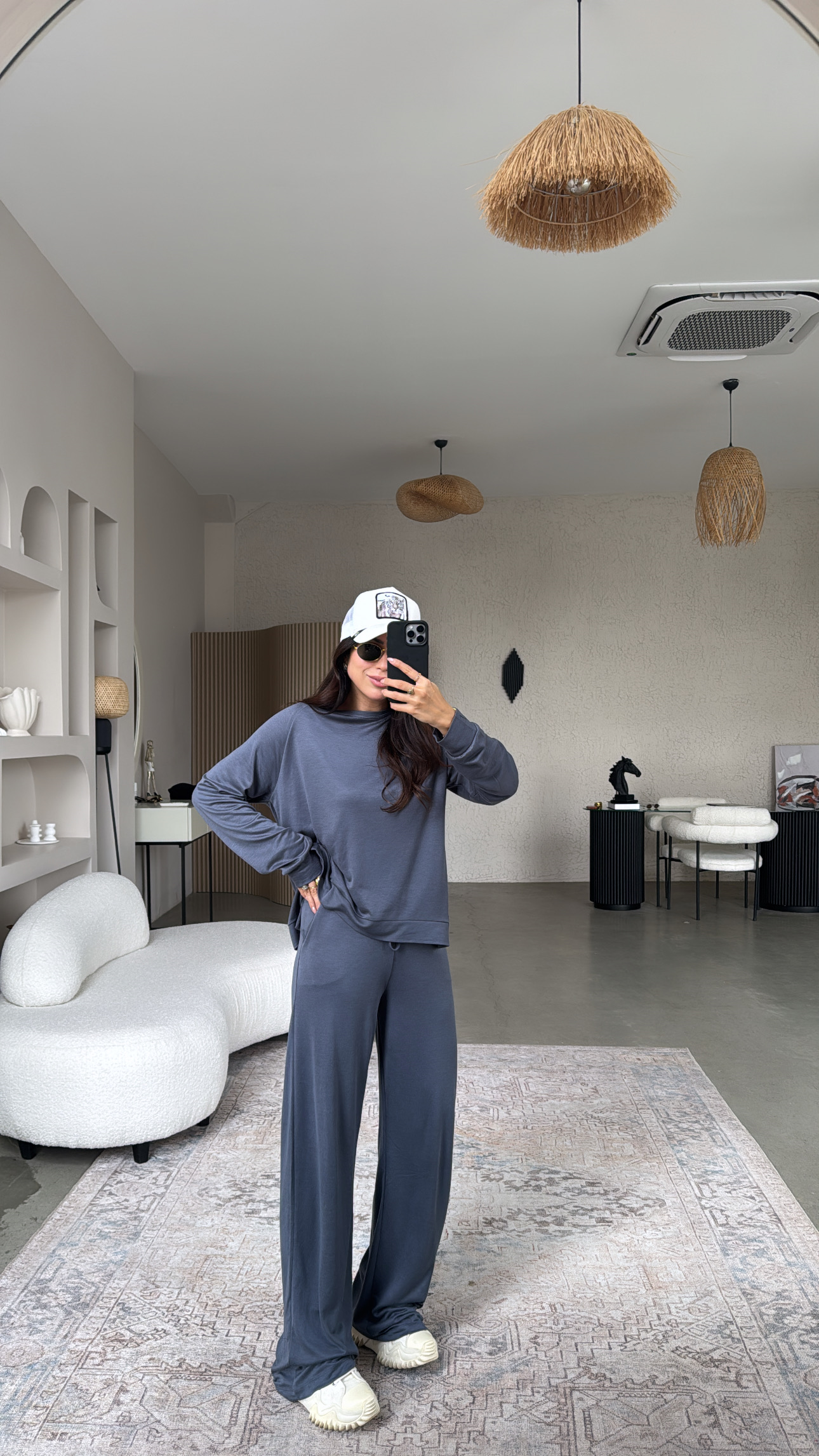 Antrasit Pike Modal Basic Alt Üst Takım