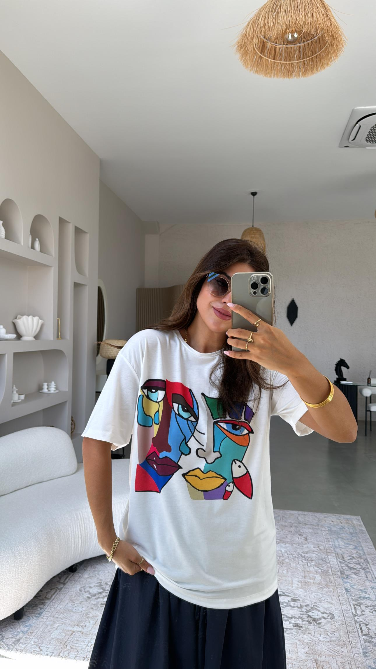 Art Baskılı Modal Tshirt