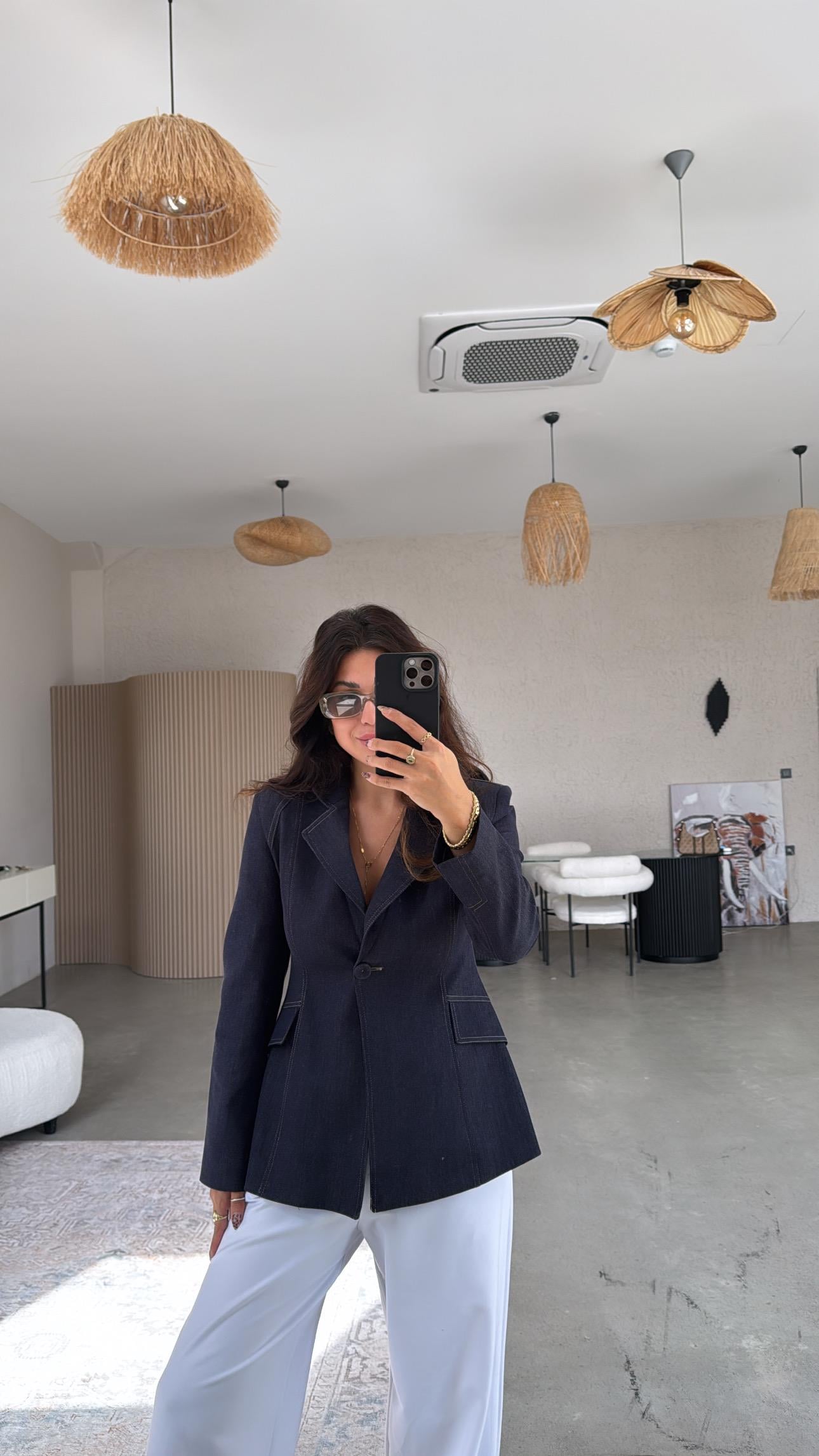 Astarlı Premium Jean Ceket