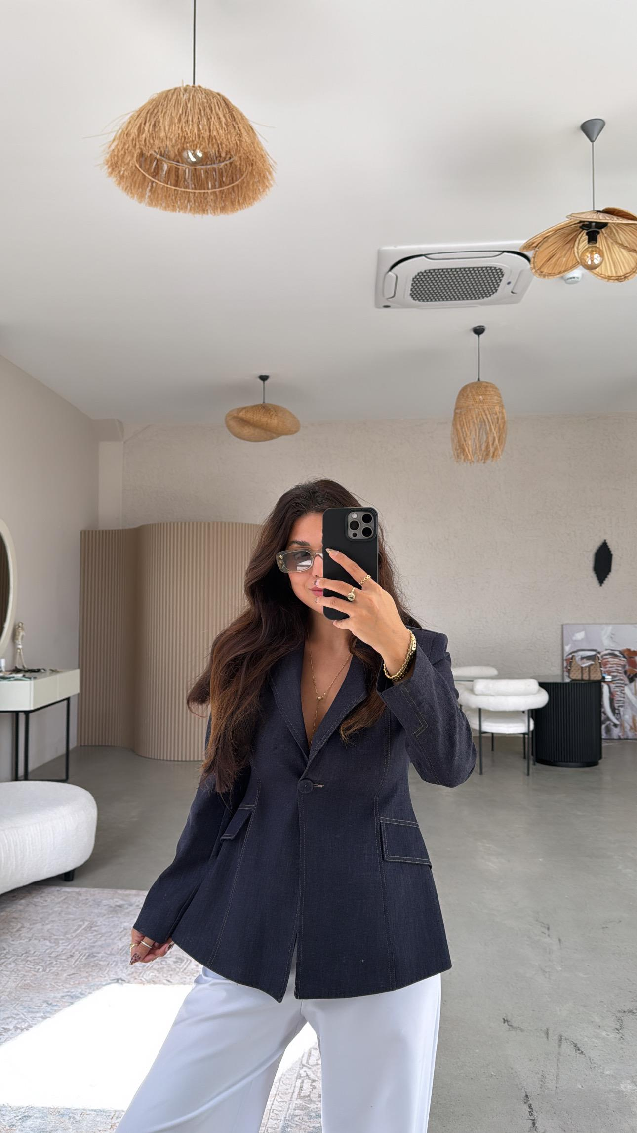 Astarlı Premium Jean Ceket