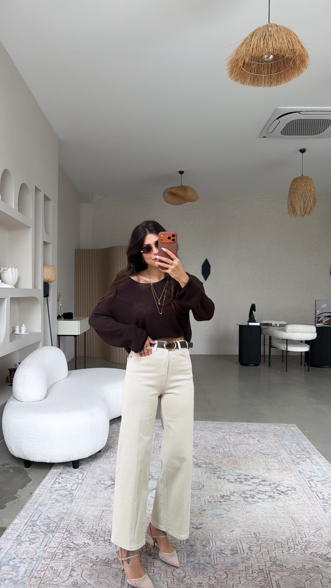 Bej Kemerli ZR Orijinal Jean