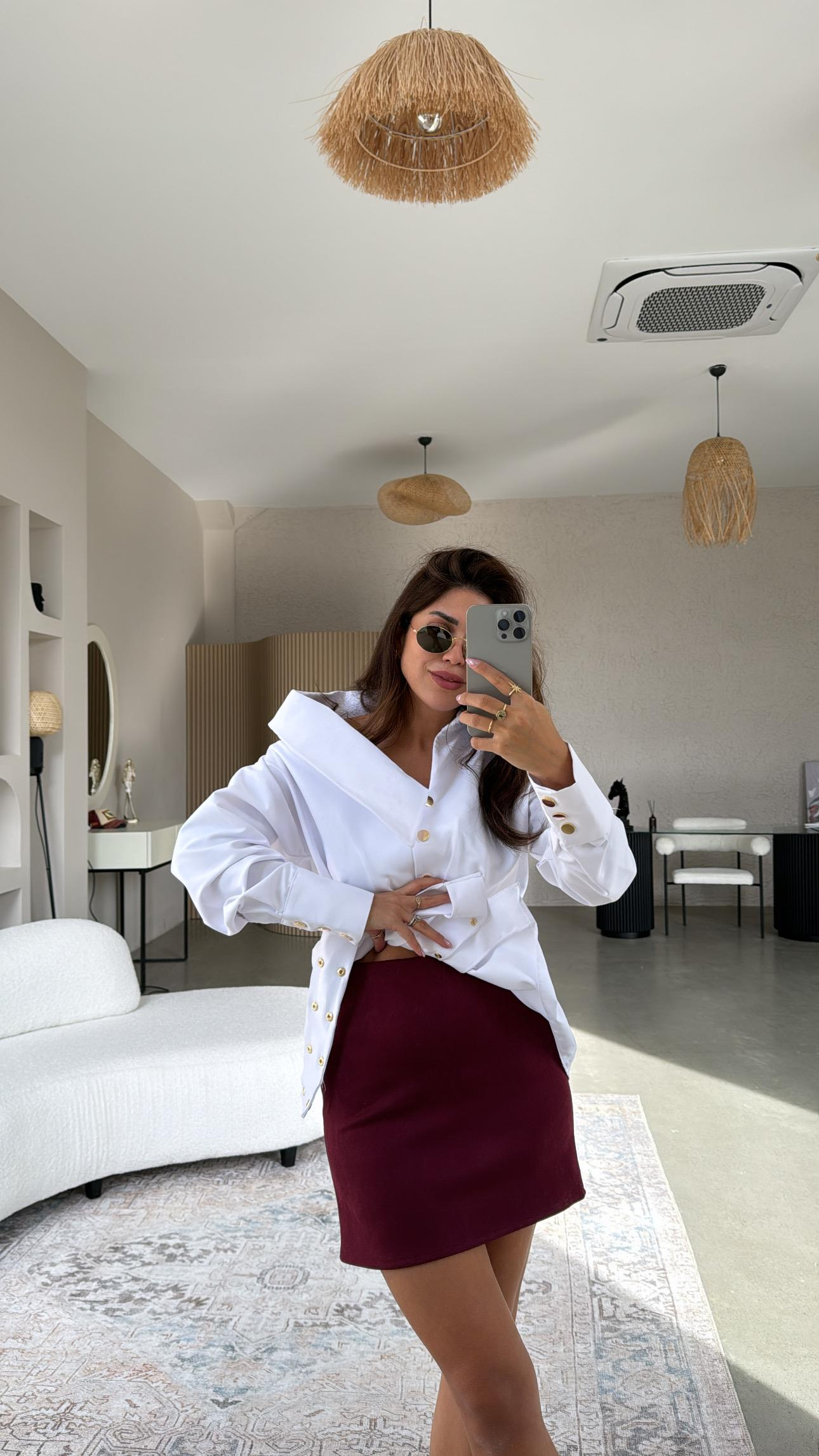 Bordo Mini Nubuk Etek