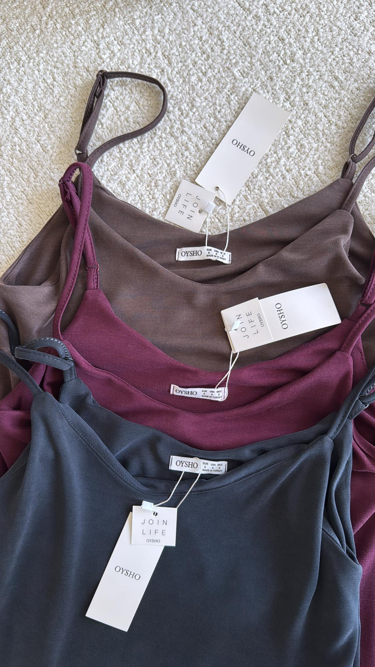 Bordo Oys Askılı Basic Elbise