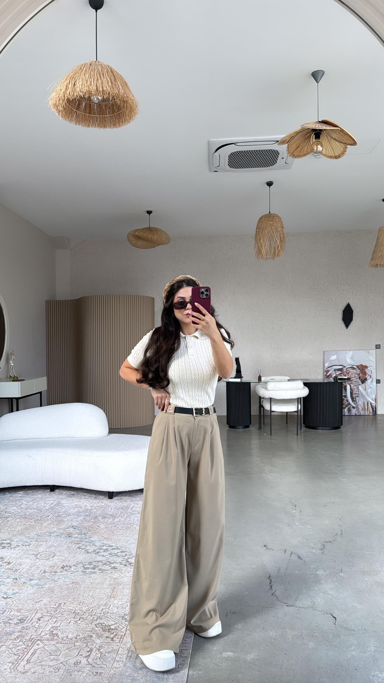 Camel B Nakış Premium Pantolon