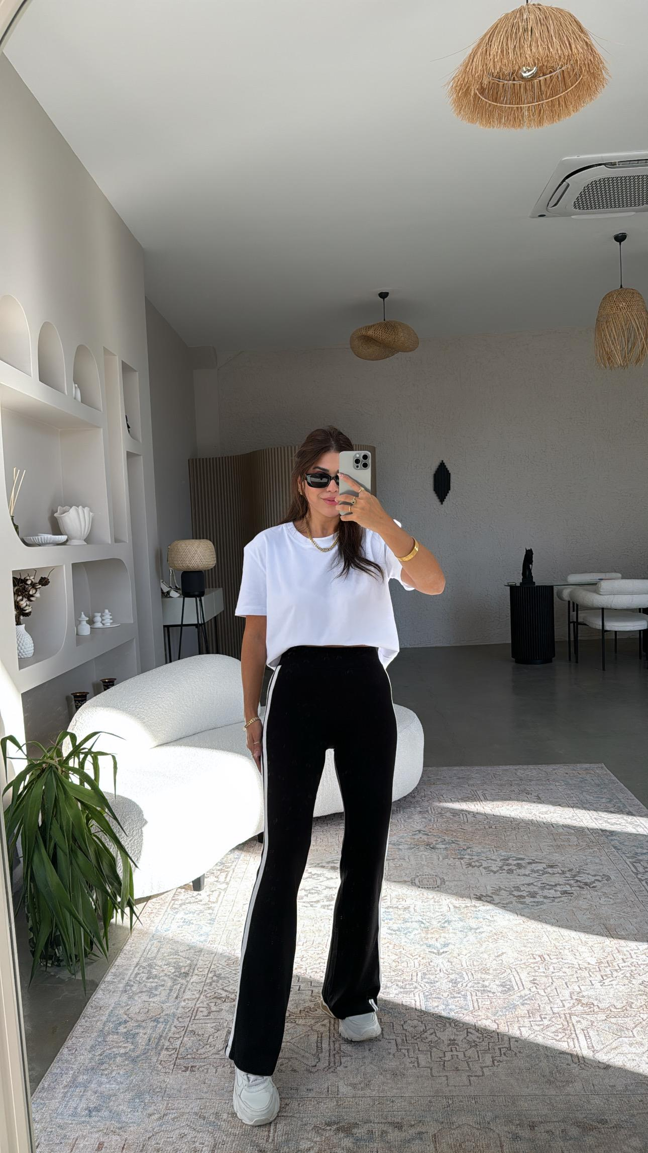 Çift Şeritli İnterlok Toparlayıcı İspanyol Tayt