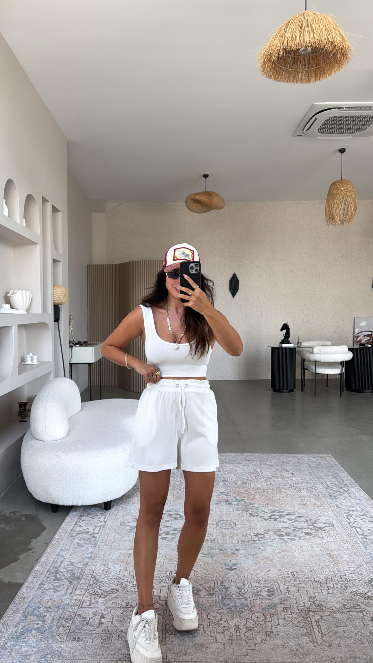 Ekru Basic Modal Şort
