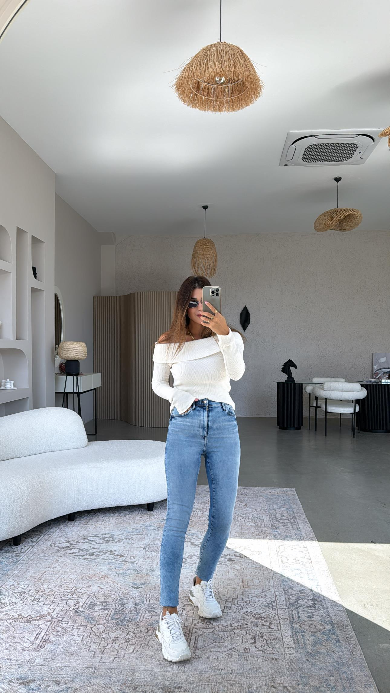 Full Lycra Mavi Toparlayıcı Jean