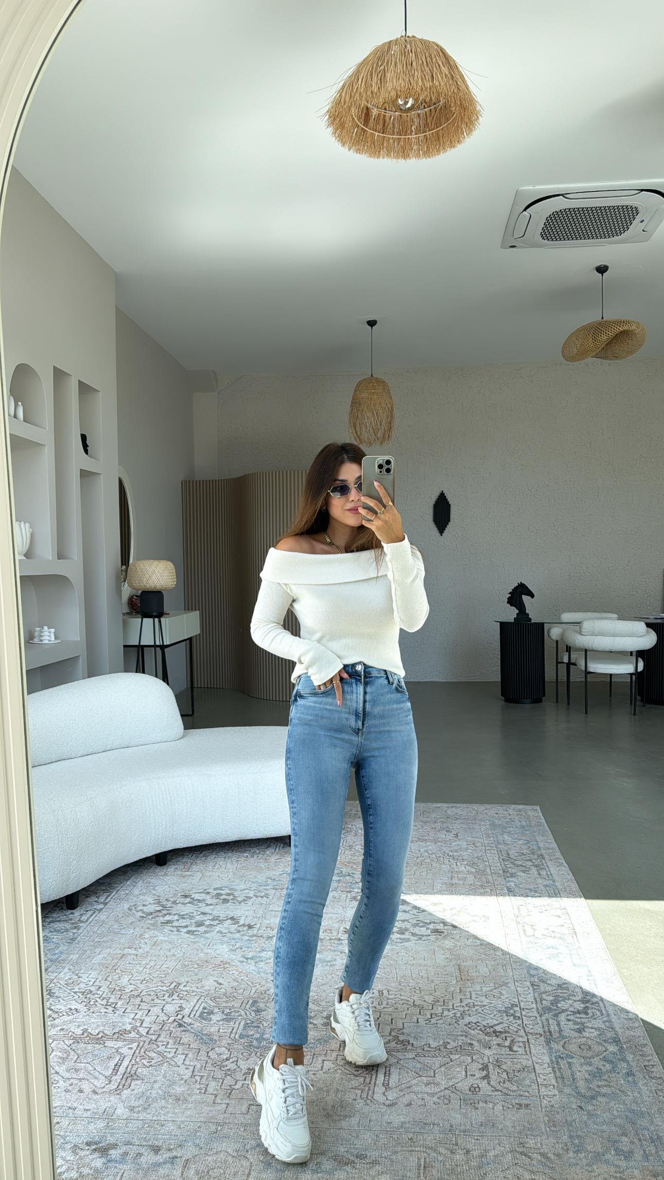 Full Lycra Mavi Toparlayıcı Jean