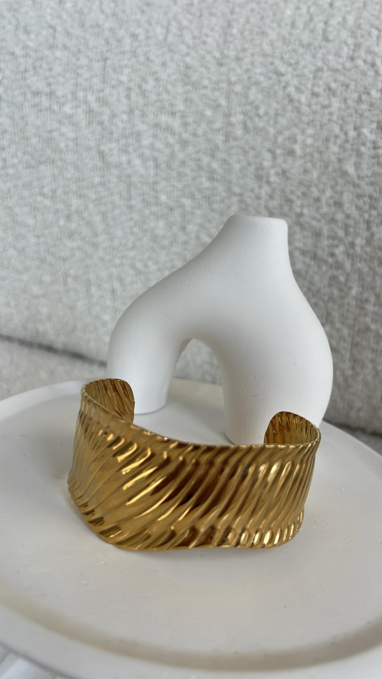 Gold Çizgi Dokulu Kelepçe