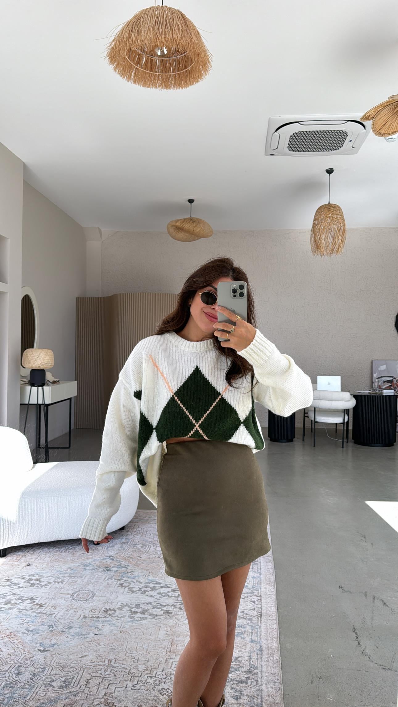 Haki Mini Nubuk Etek