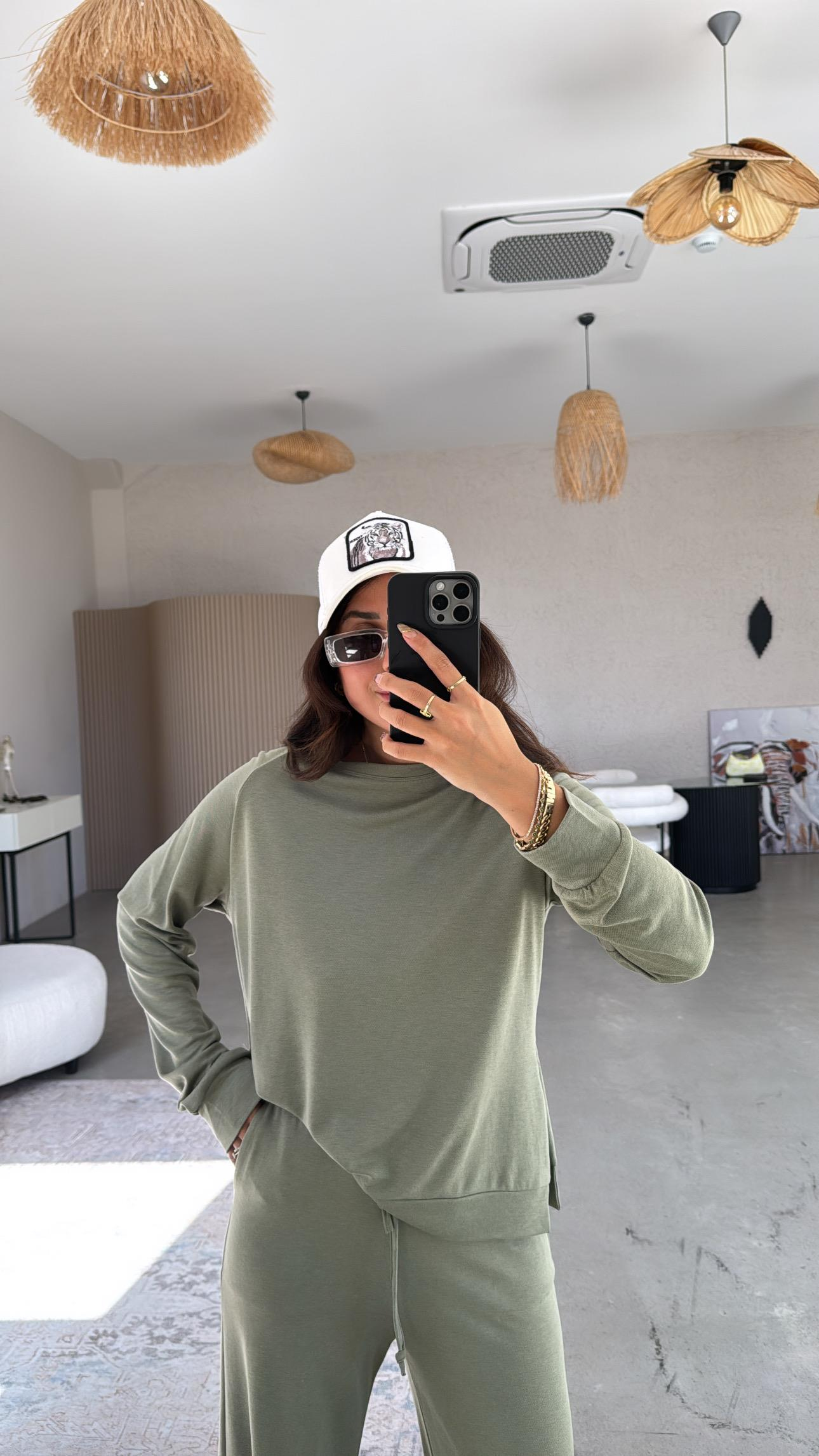 Haki Pike Modal Basic Alt Üst Takım