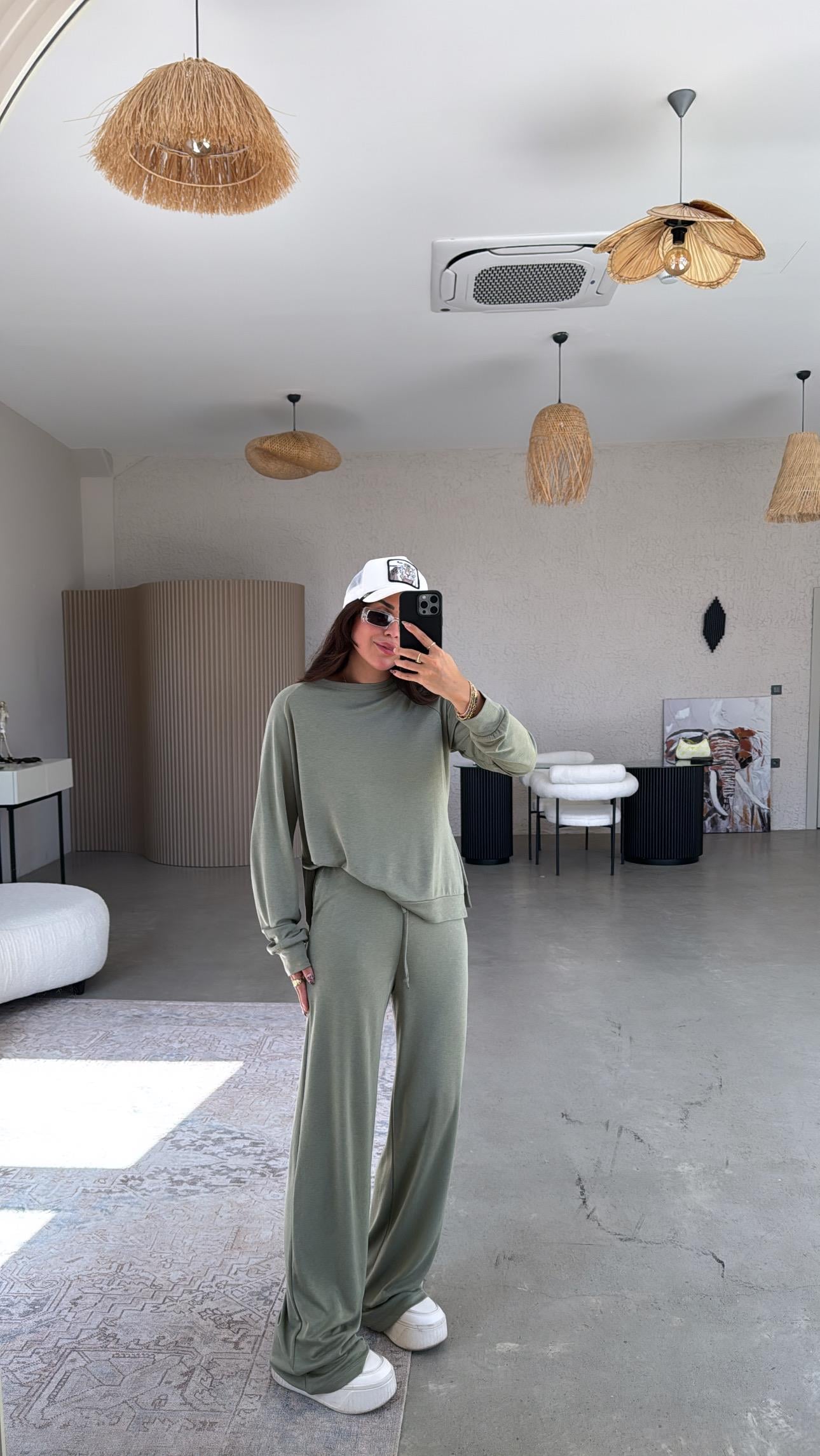 Haki Pike Modal Basic Alt Üst Takım