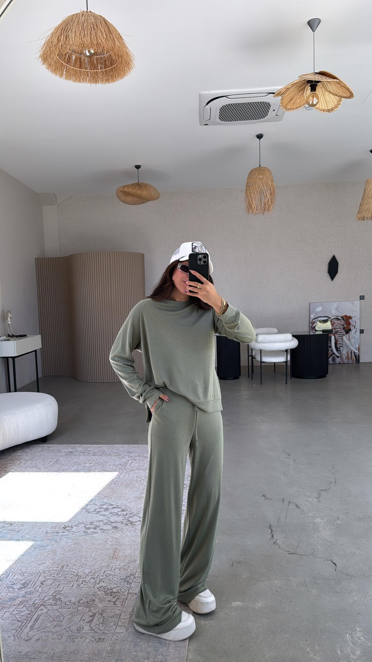 Haki Pike Modal Basic Alt Üst Takım