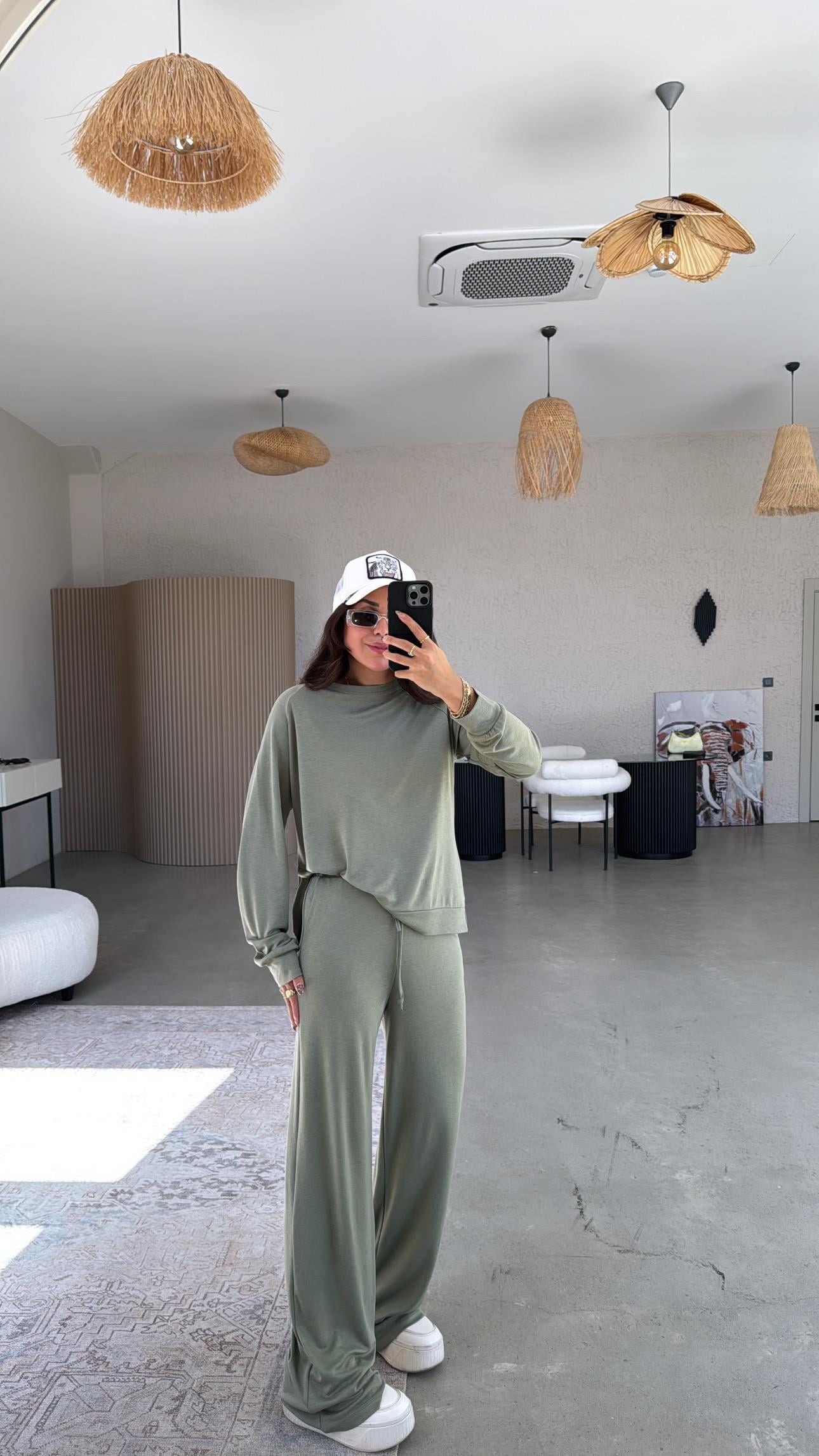 Haki Pike Modal Basic Alt Üst Takım