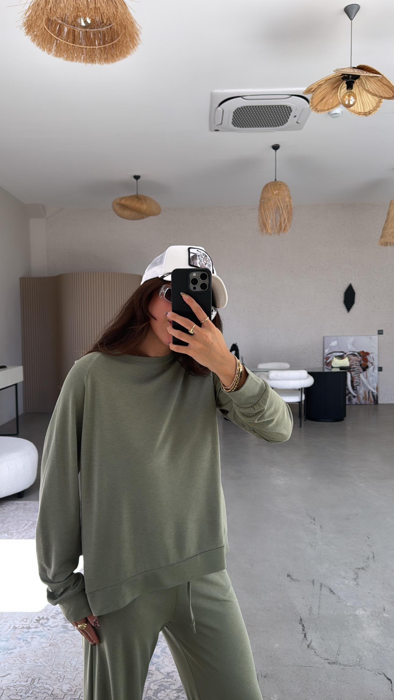 Haki Pike Modal Basic Alt Üst Takım