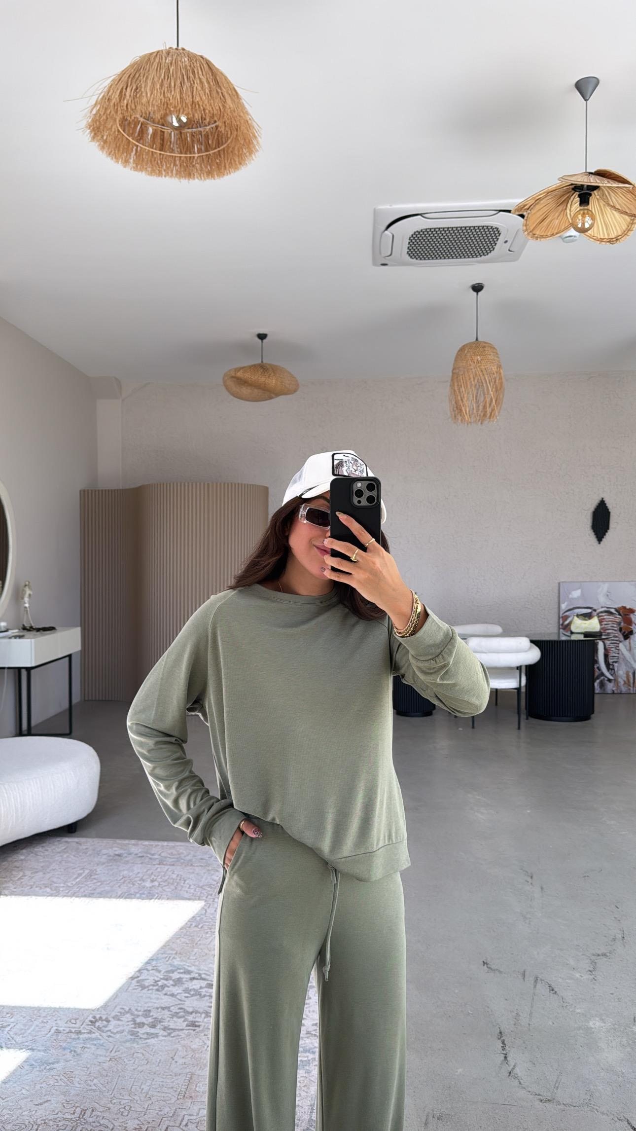 Haki Pike Modal Basic Alt Üst Takım