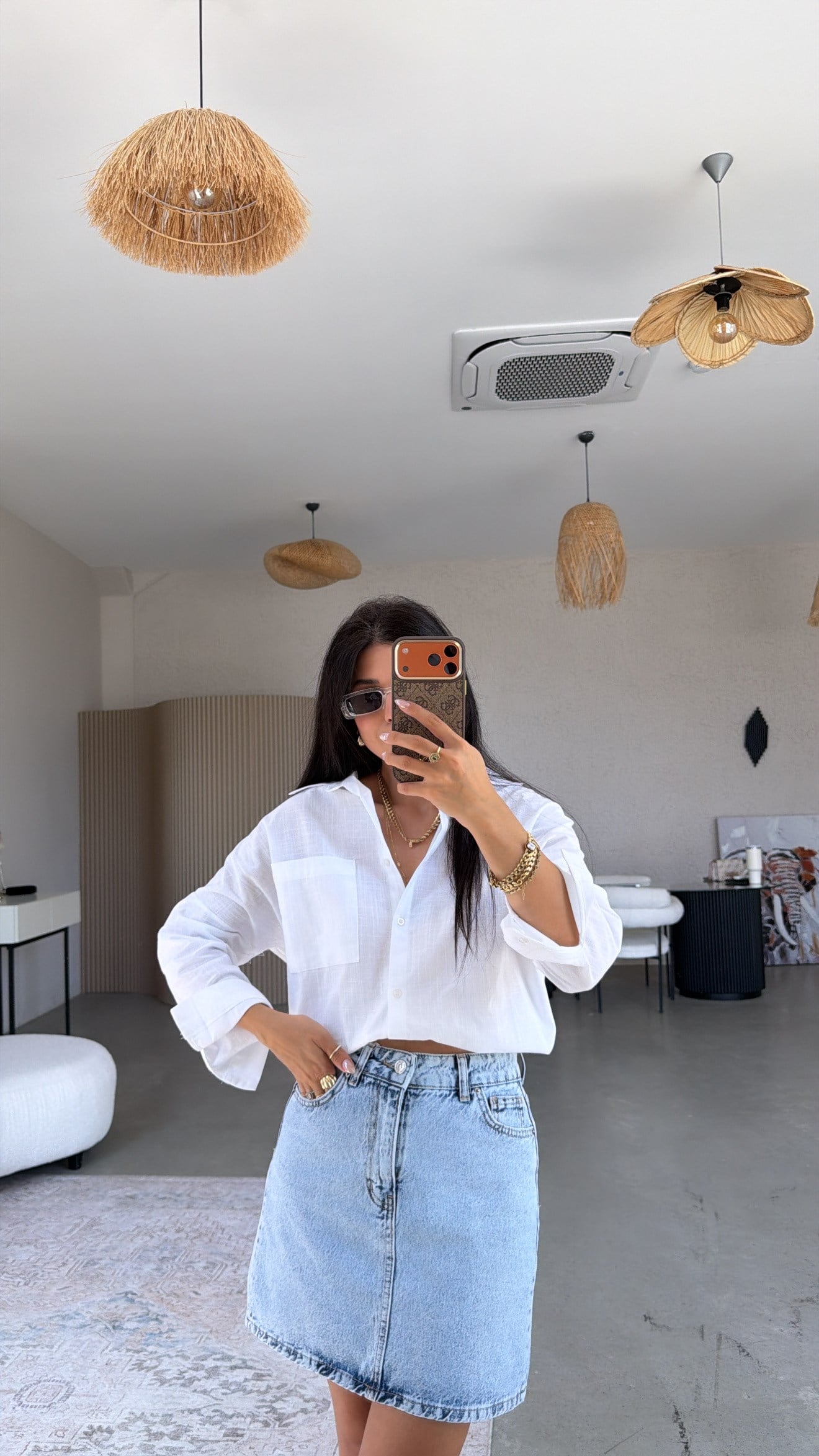 Kar Yıkama Denim Etek