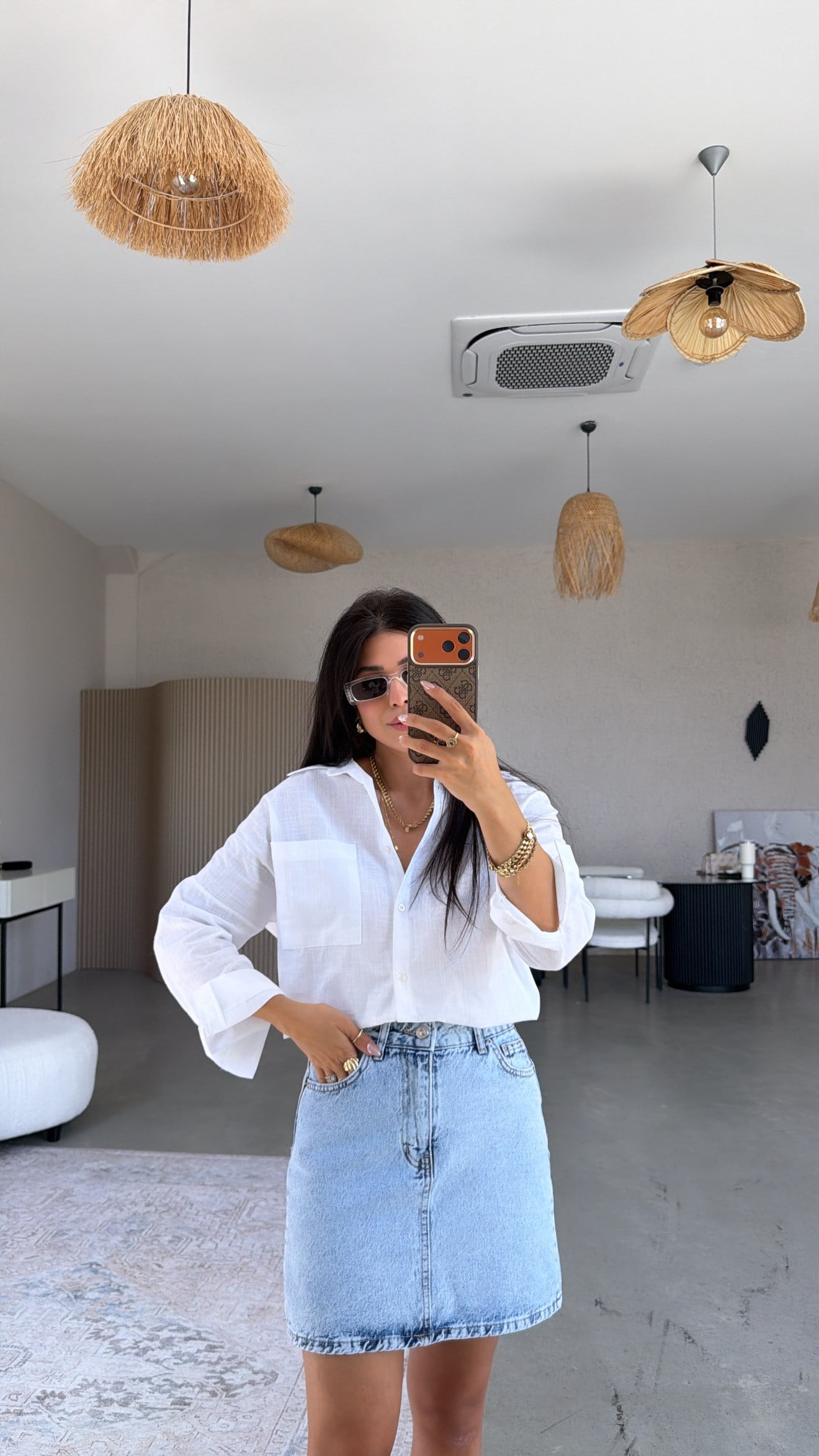 Kar Yıkama Denim Etek