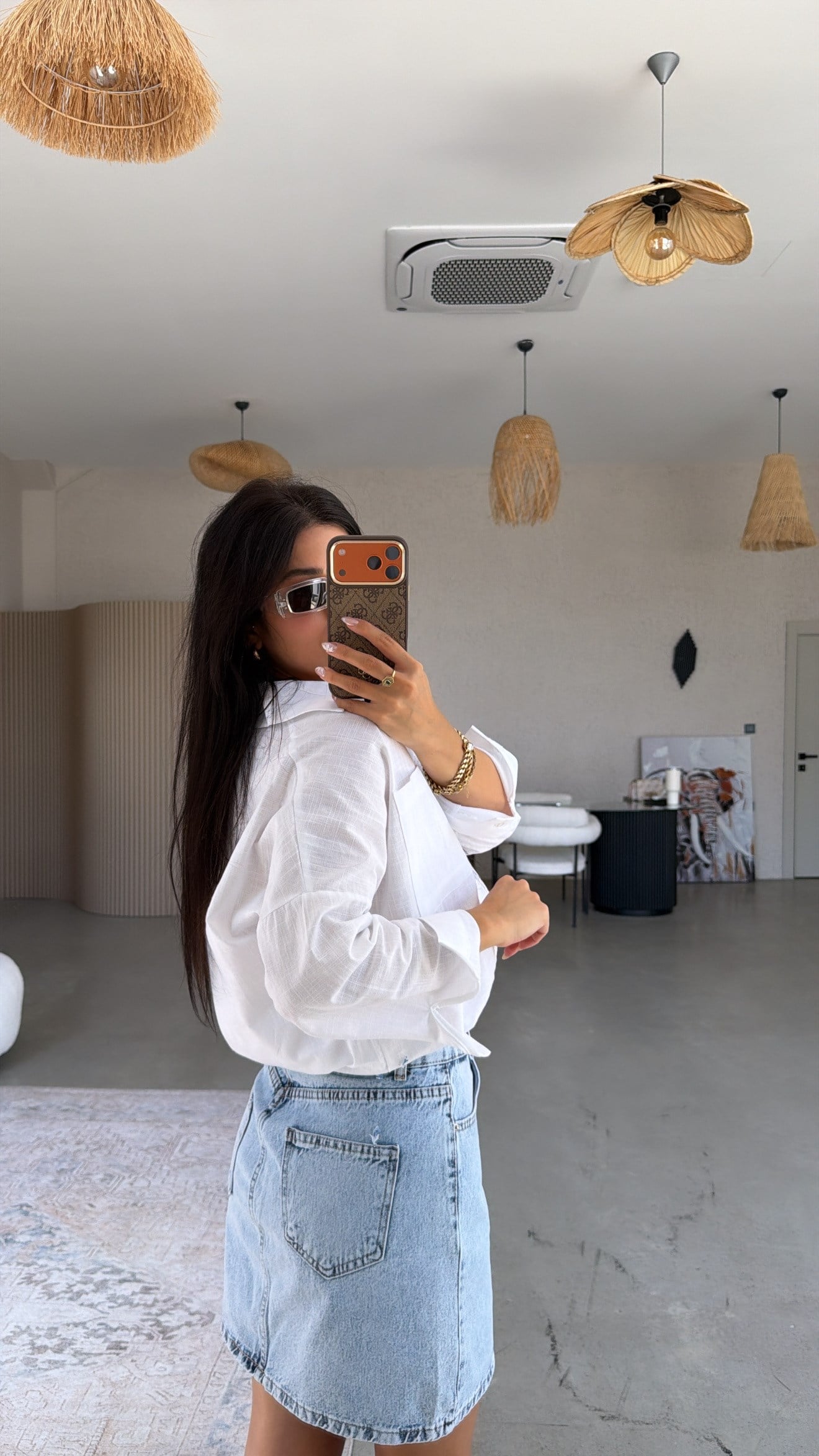 Kar Yıkama Denim Etek