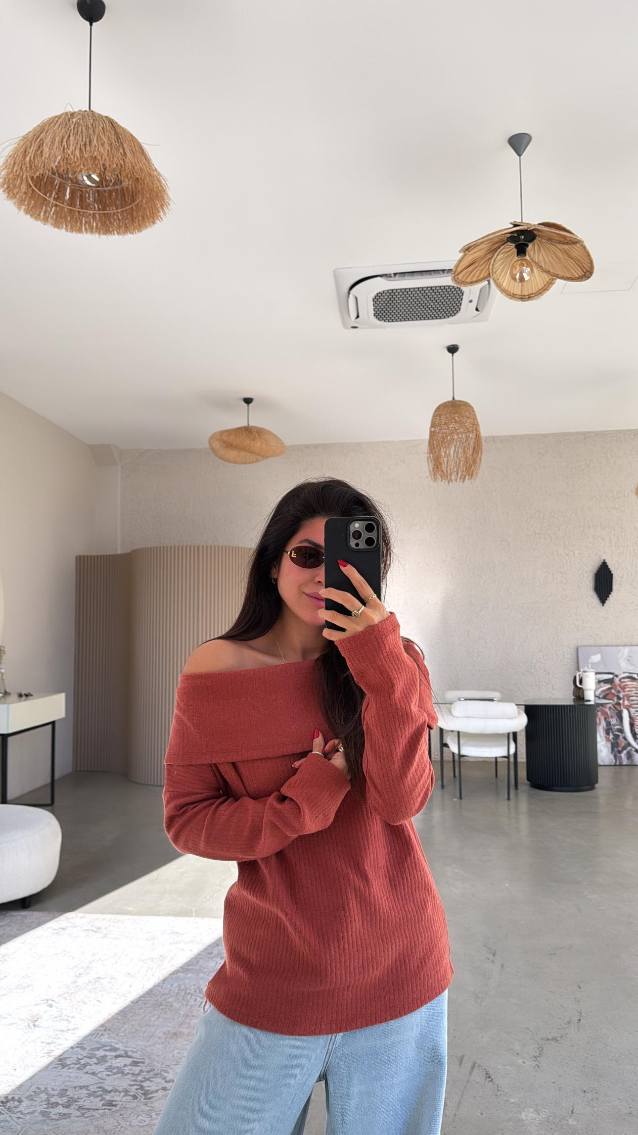 Kiremit Madonna Basic Bluz