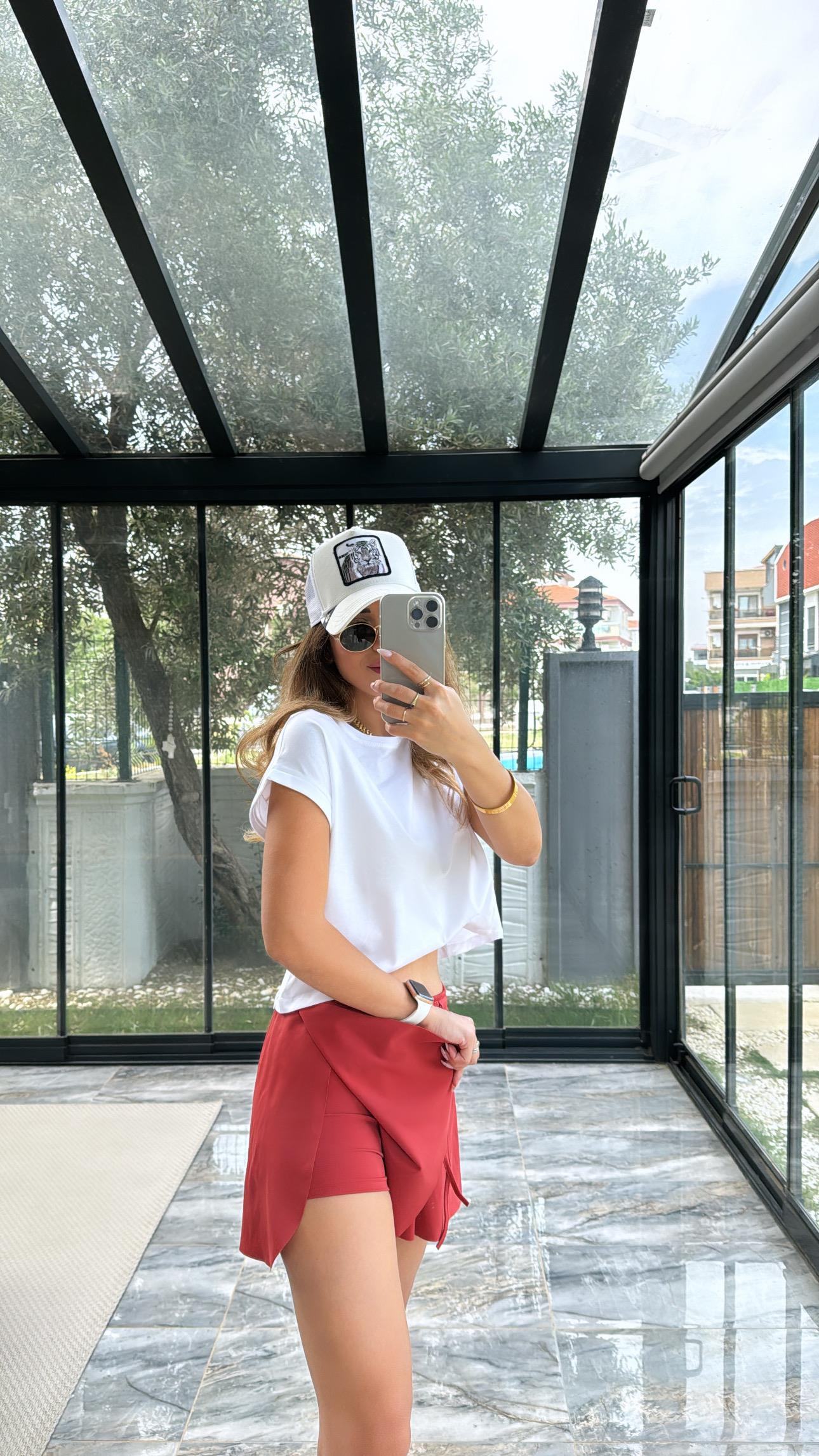Kiremit Tenis Şort