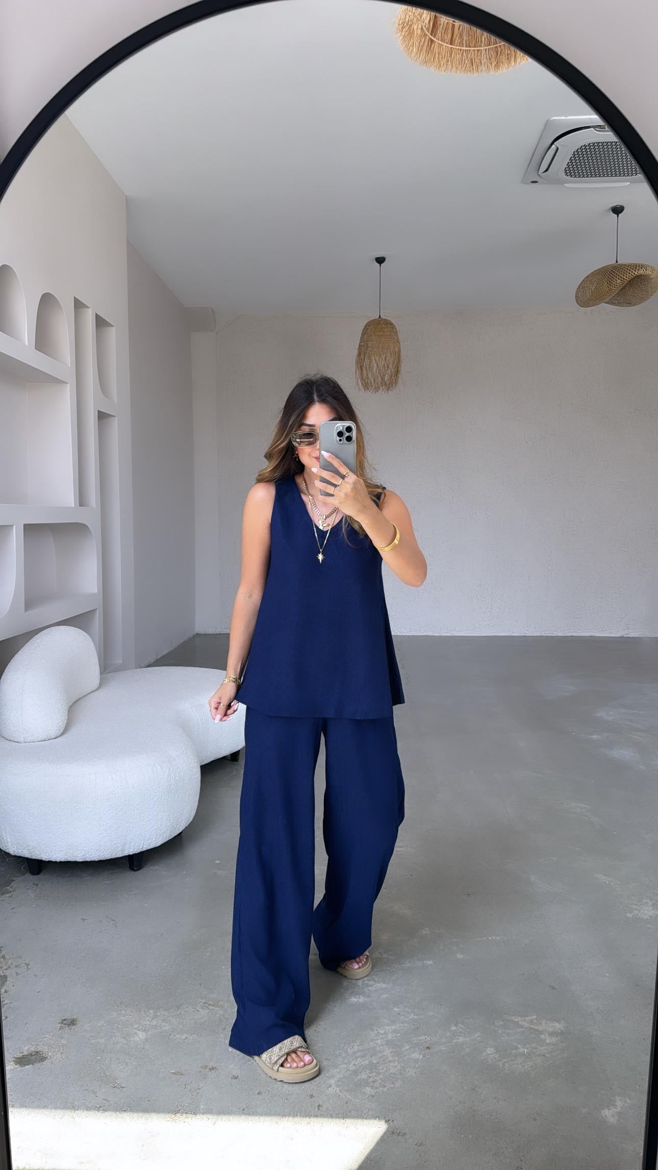 Lacivert Bürümcük Basic Takım