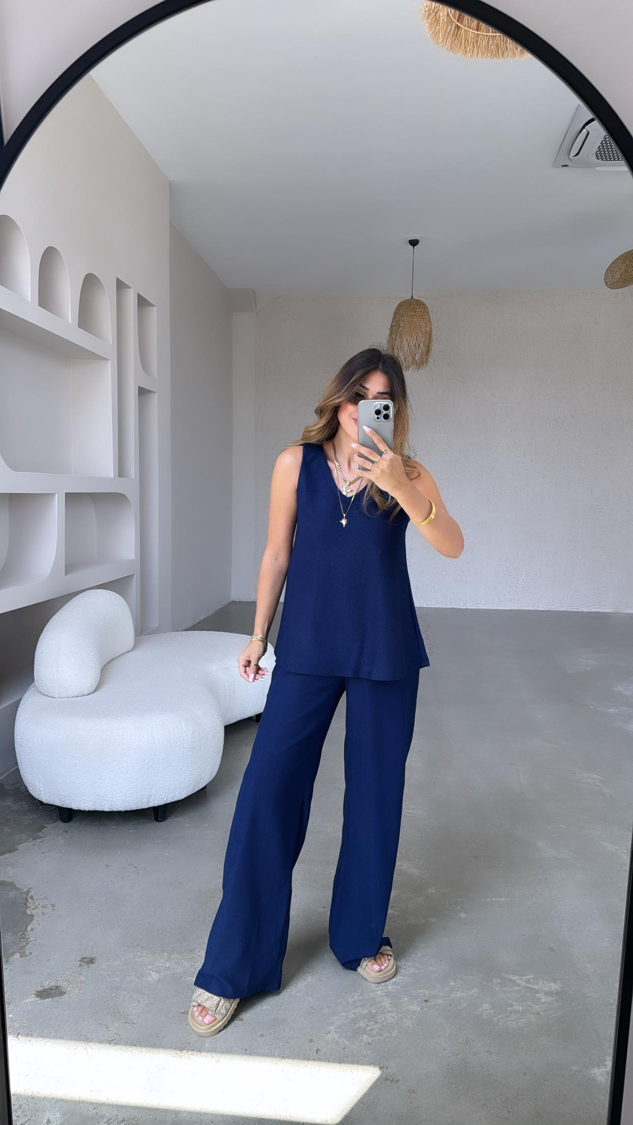 Lacivert Bürümcük Basic Takım