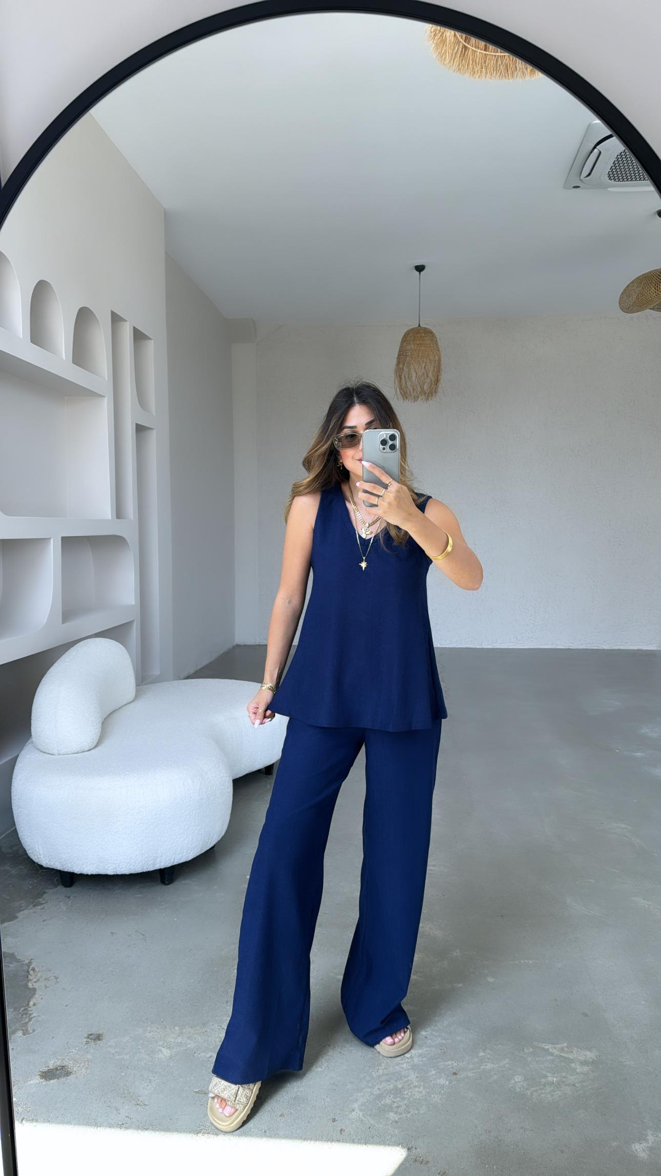 Lacivert Bürümcük Basic Takım