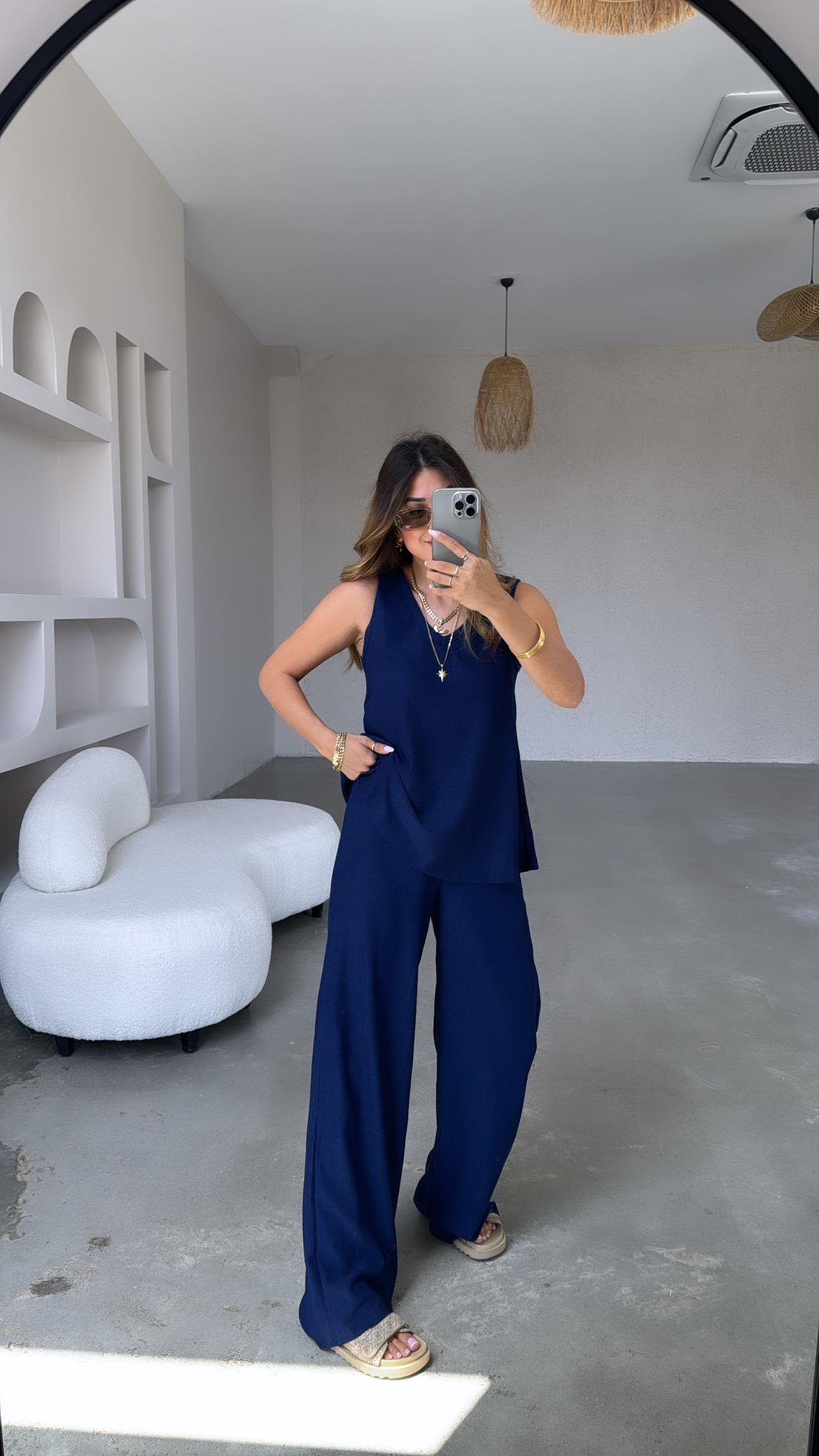 Lacivert Bürümcük Basic Takım