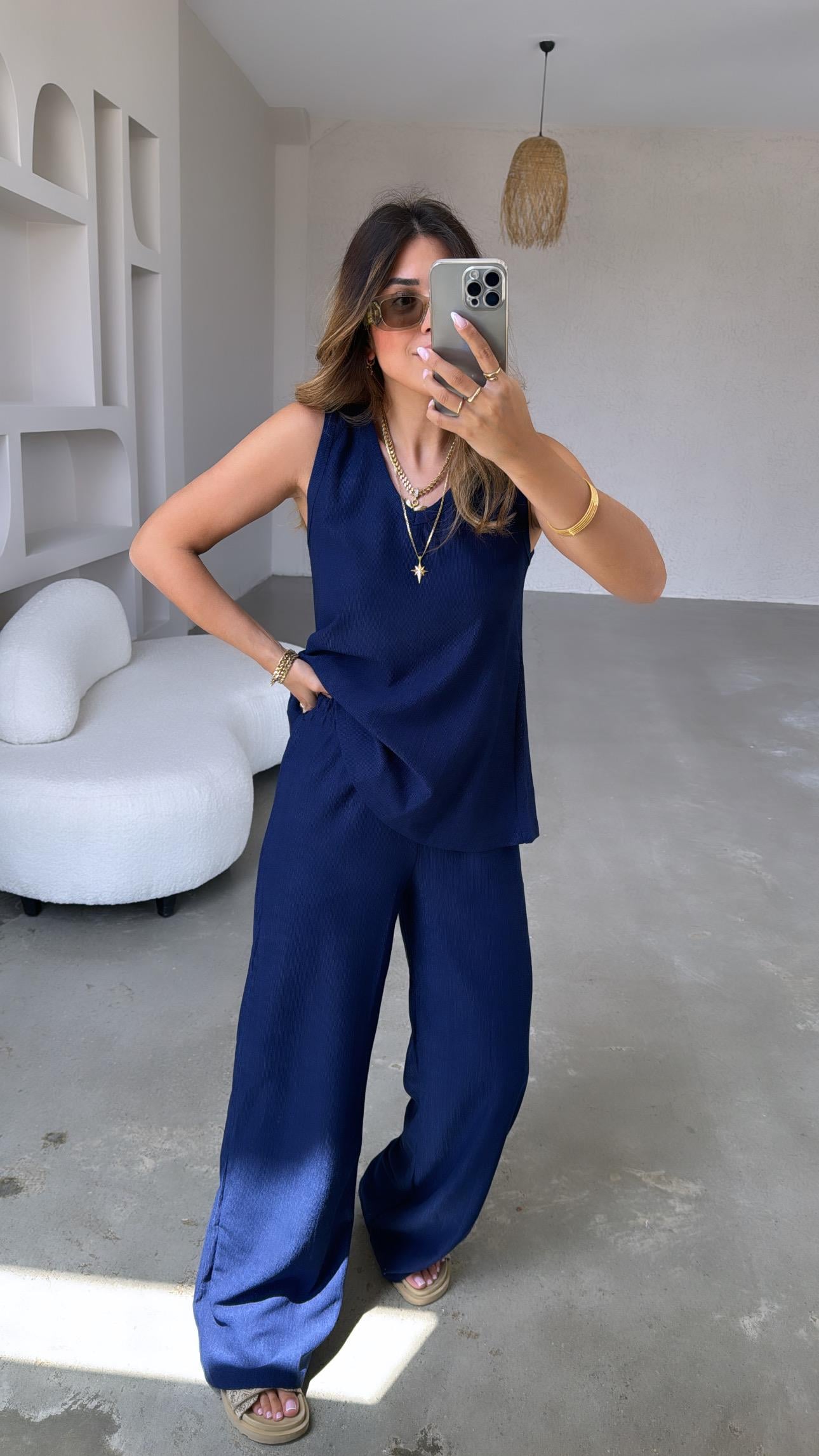 Lacivert Bürümcük Basic Takım