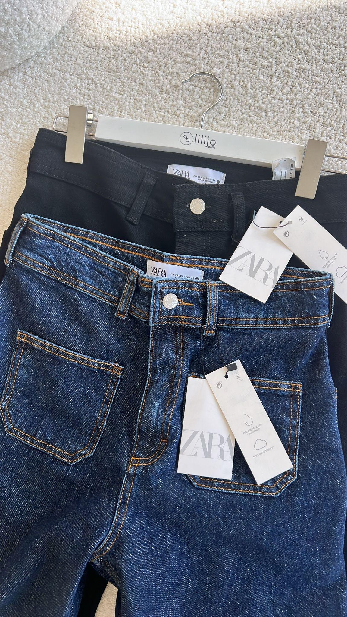 Lacivert Çift Cep Detaylı Jean
