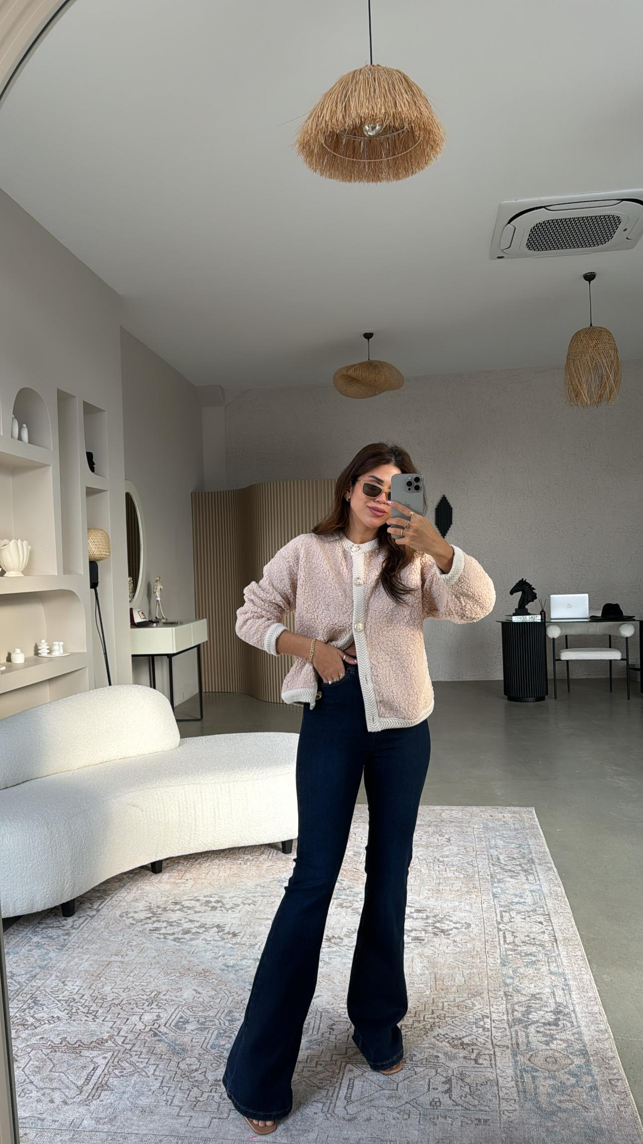 Lacivert İspanyol Likralı Premium Jean